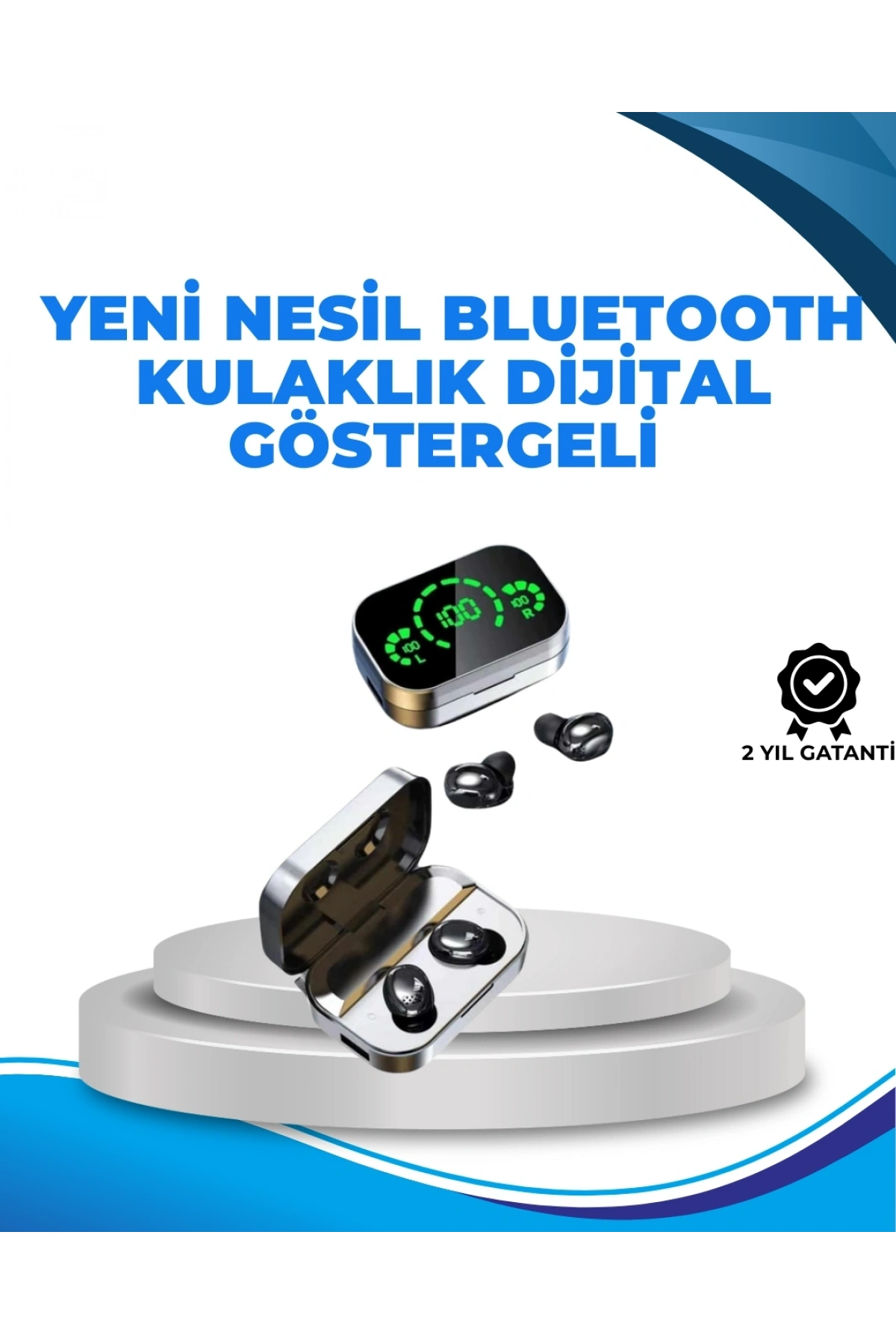 Gürültü Engelleyici Bluetooth Kulaklık – Akıllı Ekranlı, HiFi Ses Kalitesi