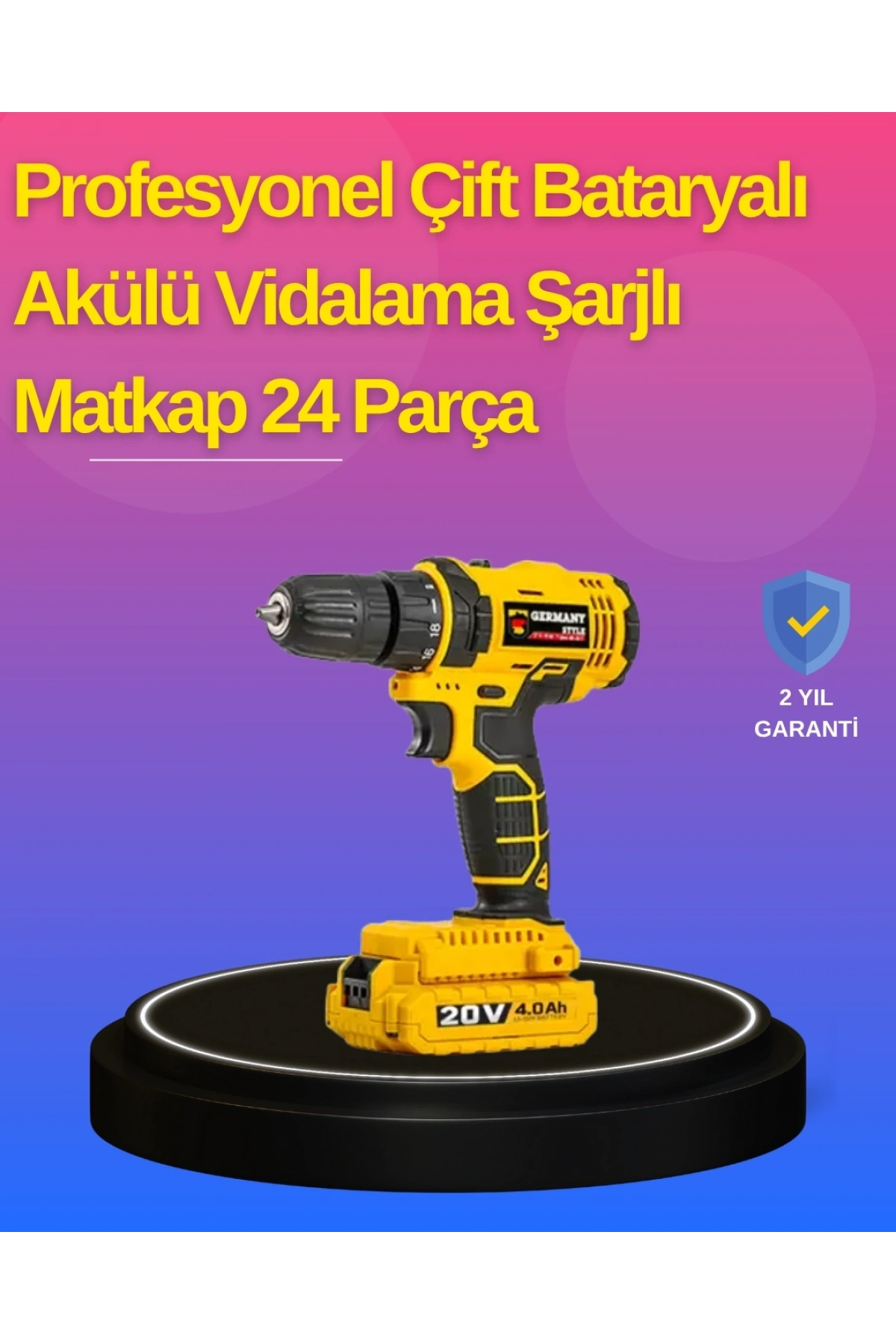 Hafif ve Ergonomik 12V Kablosuz Matkap | Hızlı Şarj ve Uzun Pil Ömrü