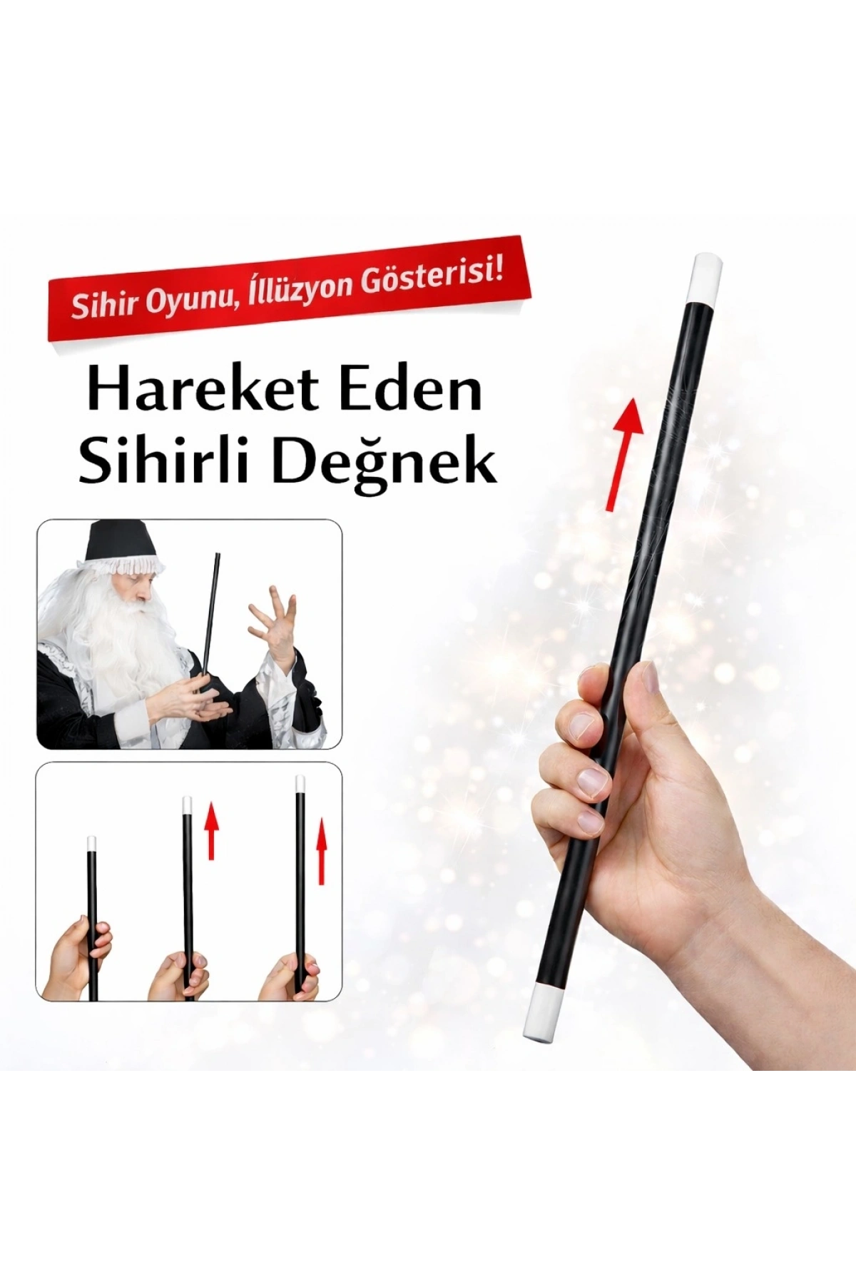 Hareket Eden Sihirli Değnek Çubuk 24 cm (5047)