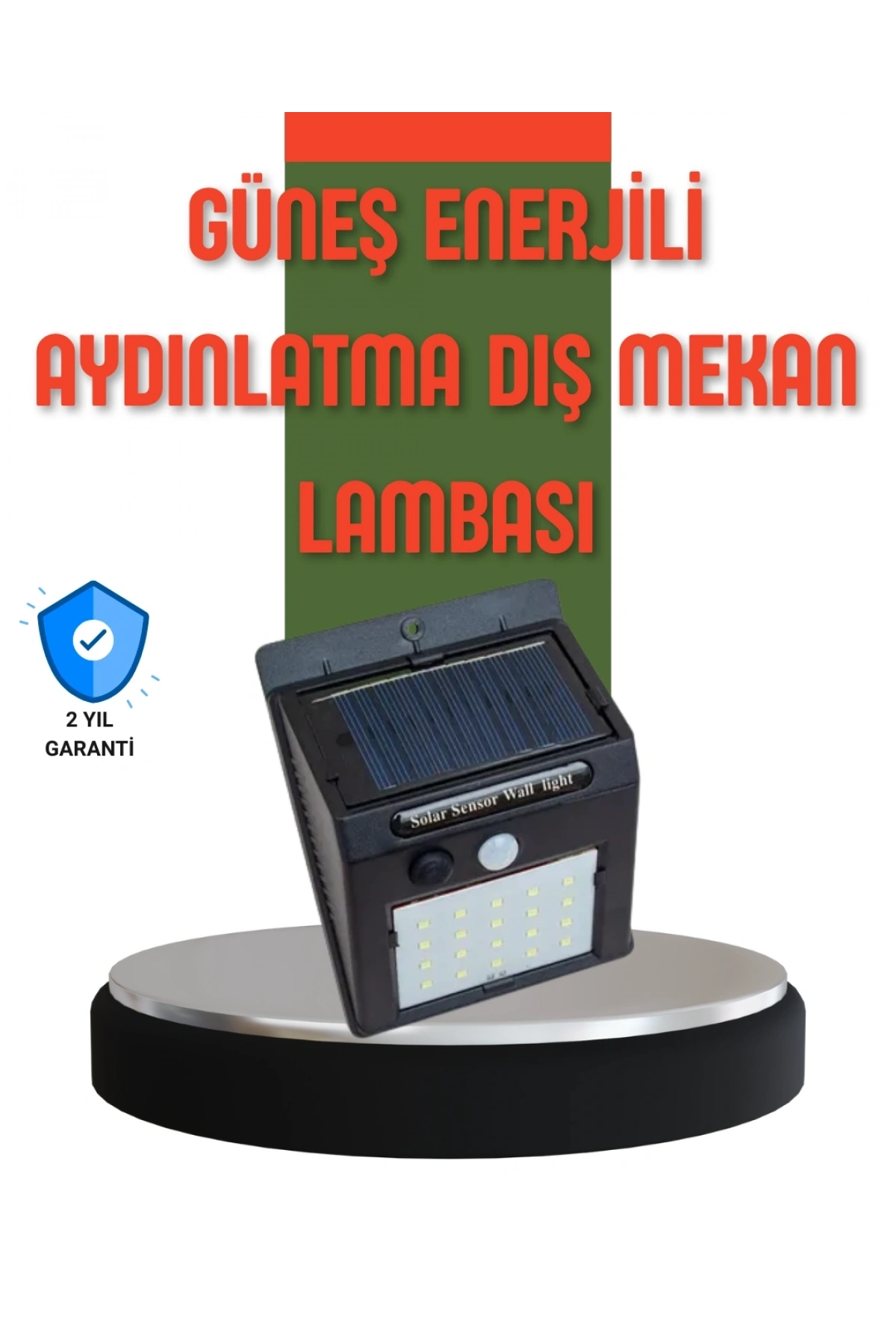 Hareket Sensörlü Güneş Enerjili Dış Mekan LED Lamba 100/144 LED