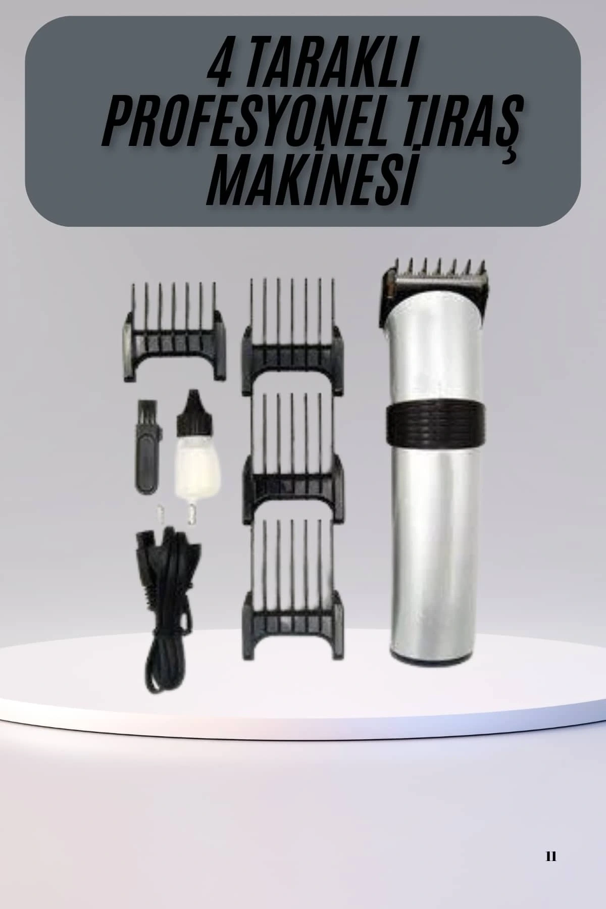 Hassas Ciltlere Özel Saç Sakal ve Vücut Kuaför Tipi Şarjlı Tıraş Makinesi