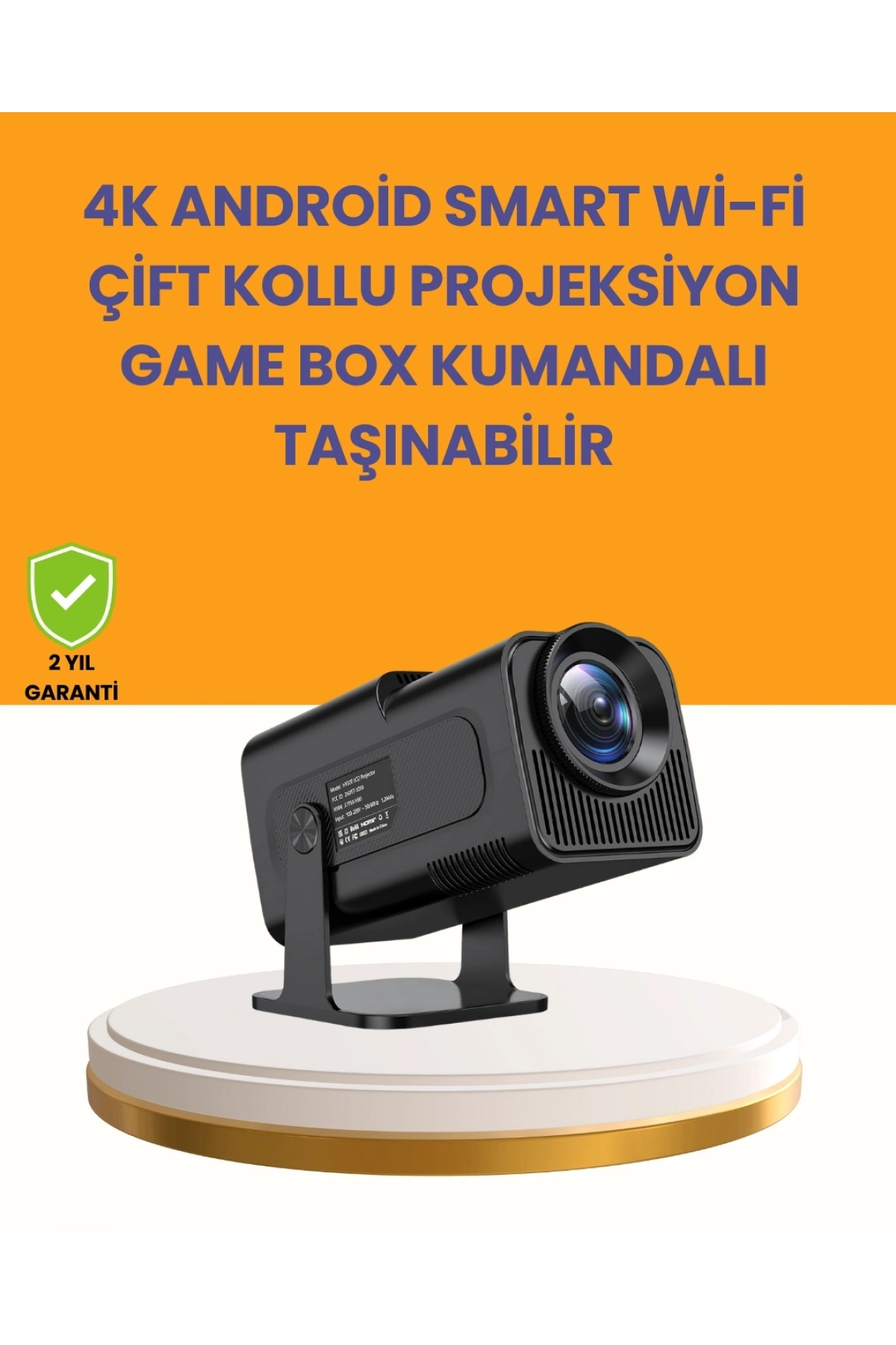 HCS350pro 1080P Full HD Taşınabilir Android Projektör