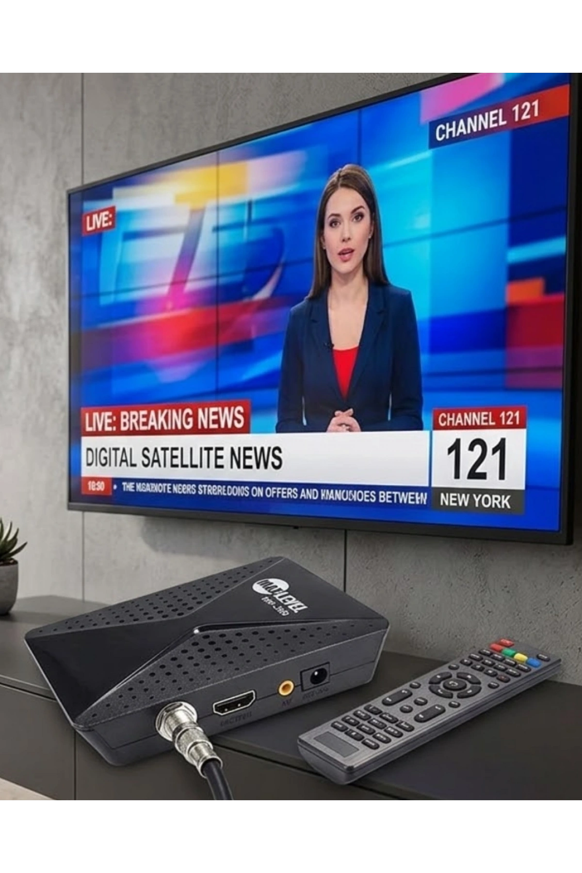 HD Uydu Alıcısı Full HD Görüntü HDMI USB WiFi Destekli