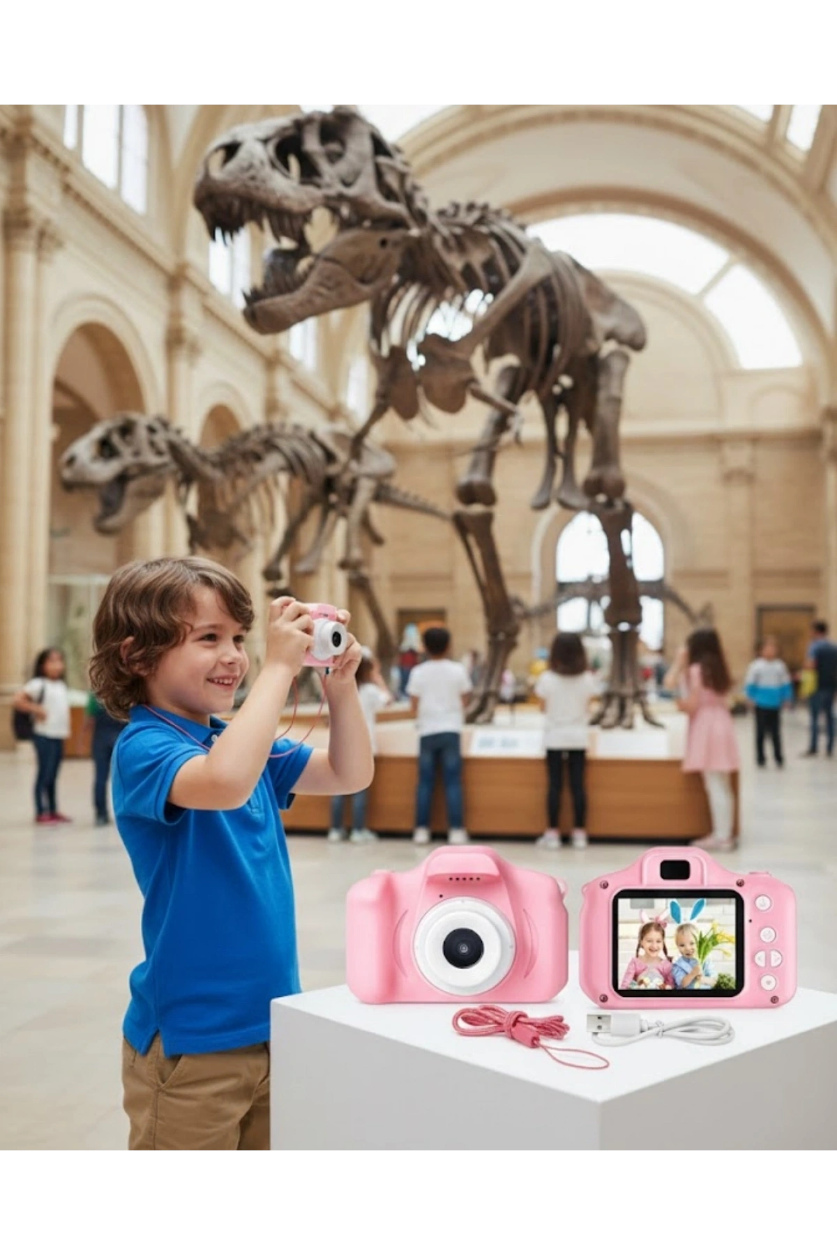 HD Video Kayıt Özellikli Mini Dijital Kamera Fotoğraf Çekimli USB Şarjlı