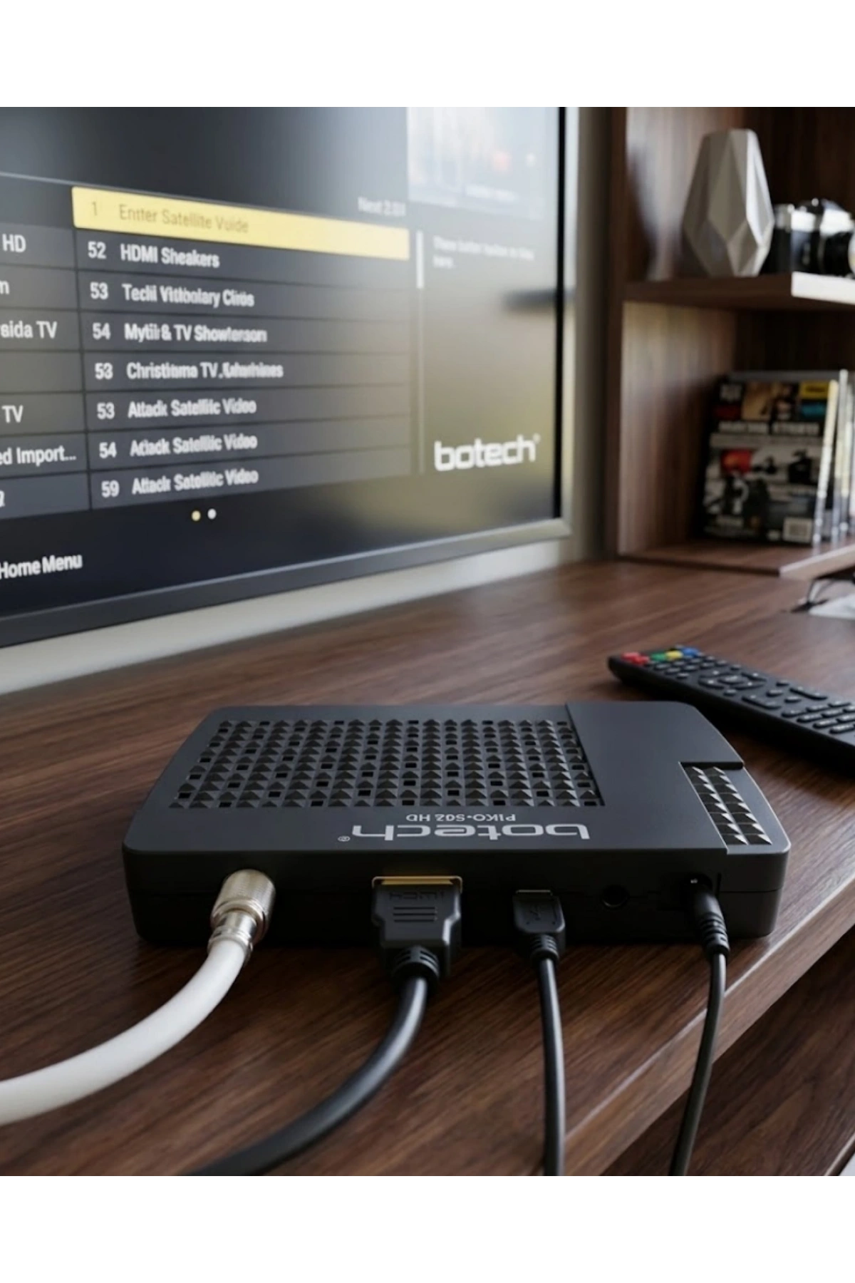HDMI ve USB Girişli Full HD Uydu Alıcısı EPG Destekli Pratik Kullanım