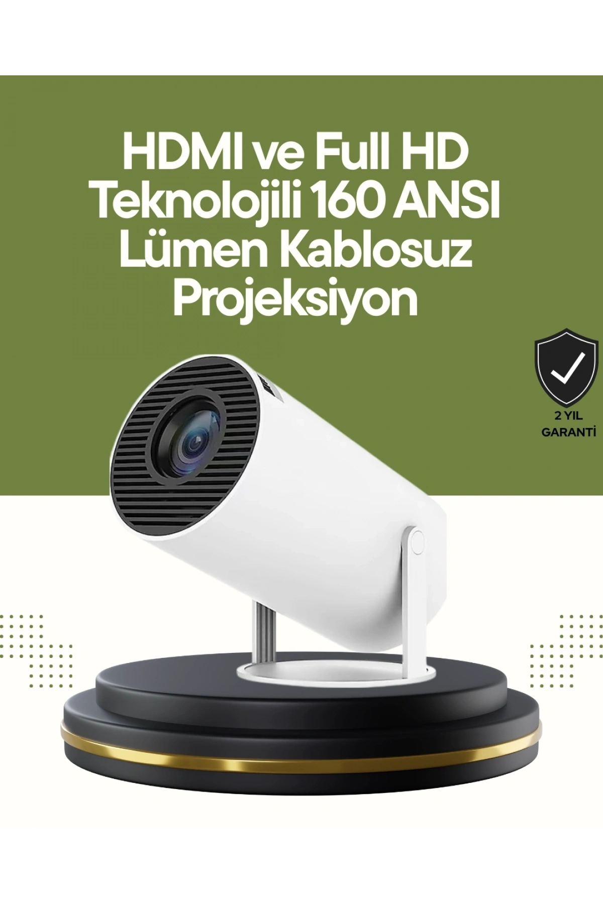 HDMI ve USB Girişli Uzun Ömürlü Ampullü Projeksiyon