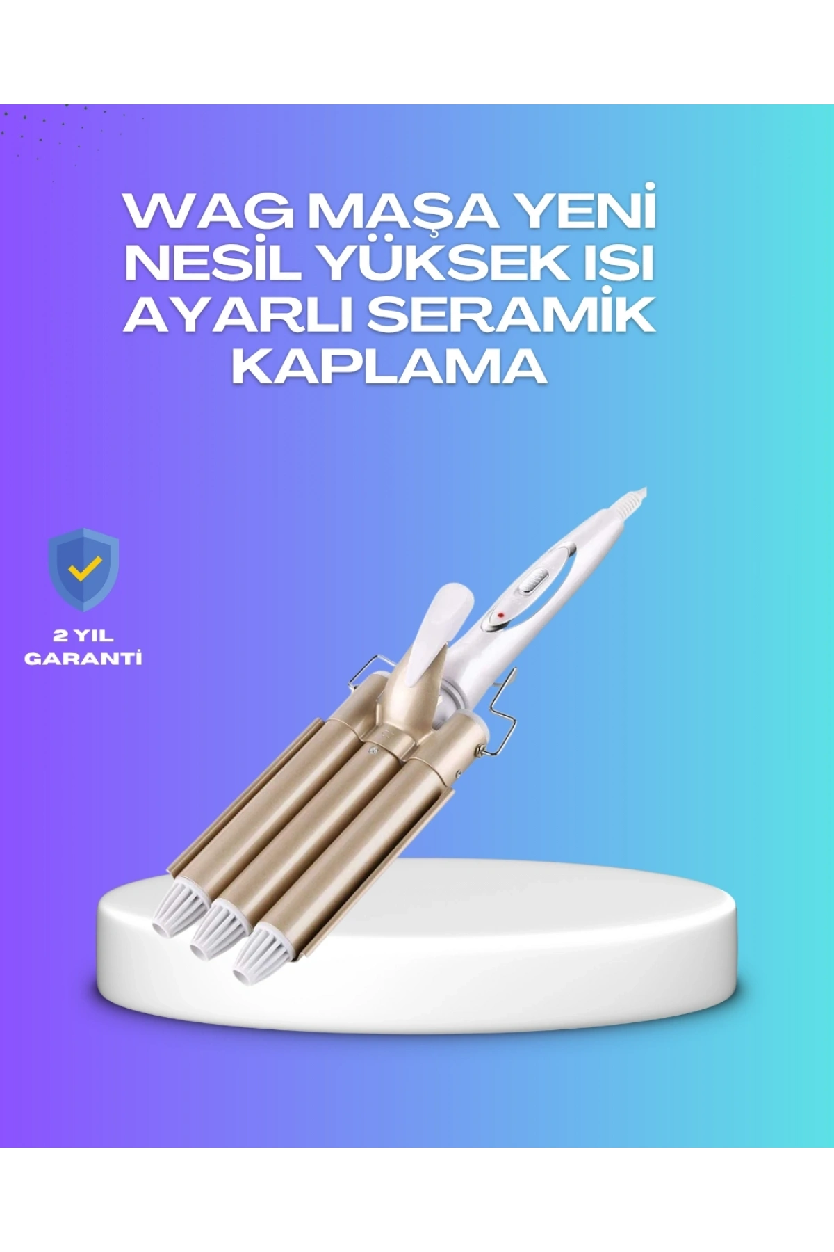 Hızlı Isınan Şarjlı Saç Kıvırıcı Maşa