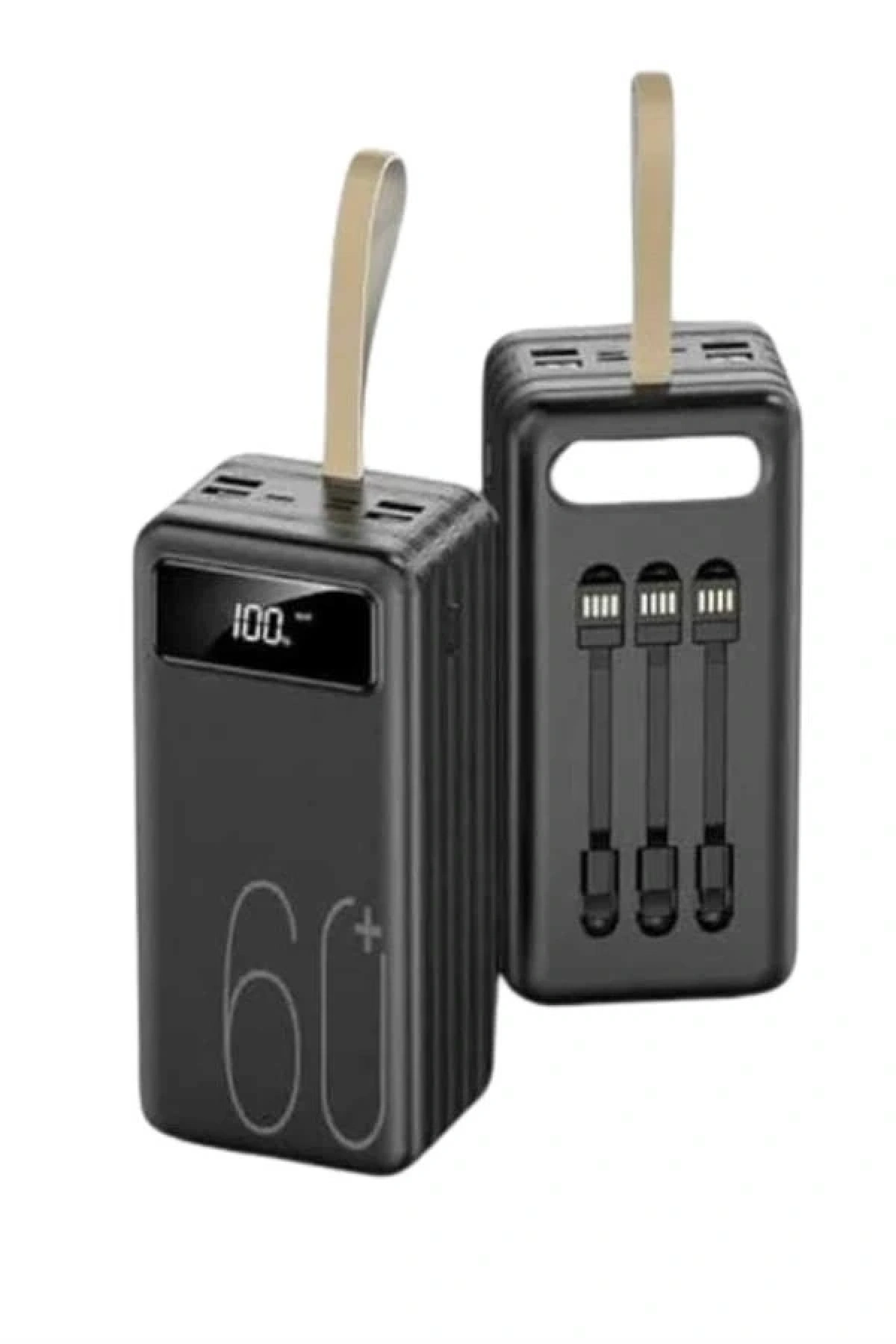 Hızlı Şarj 4 Çıkışlı Powerbank 60.000 Mah Taşınabilir Dijital Göstergeli