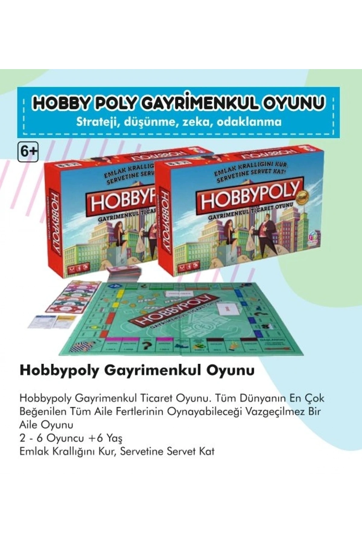 Hobby Poly Gayrimenkul Emlak Ticareti Oyunu