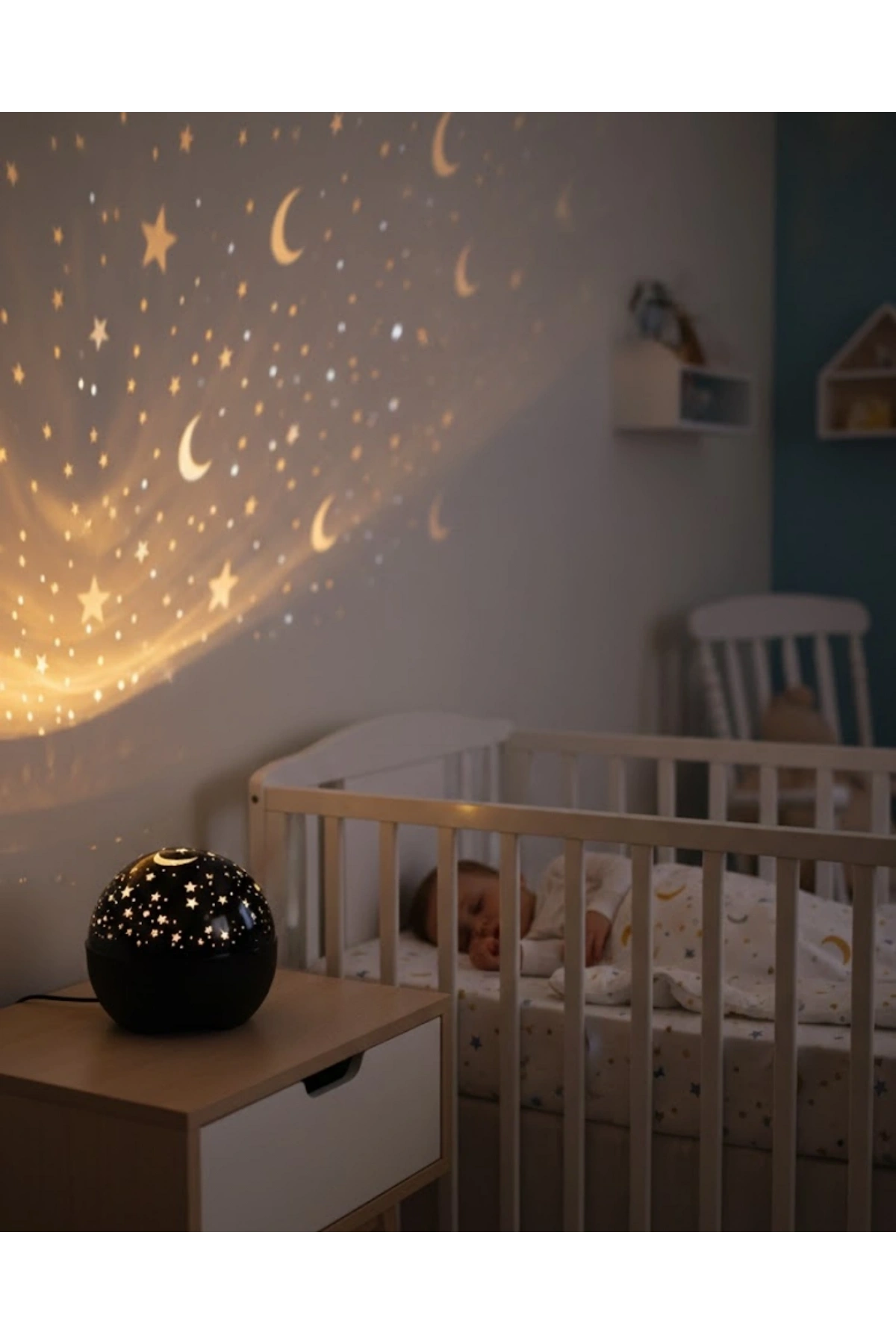 Hoparlörlü Yıldız Projektör Oda Lambası