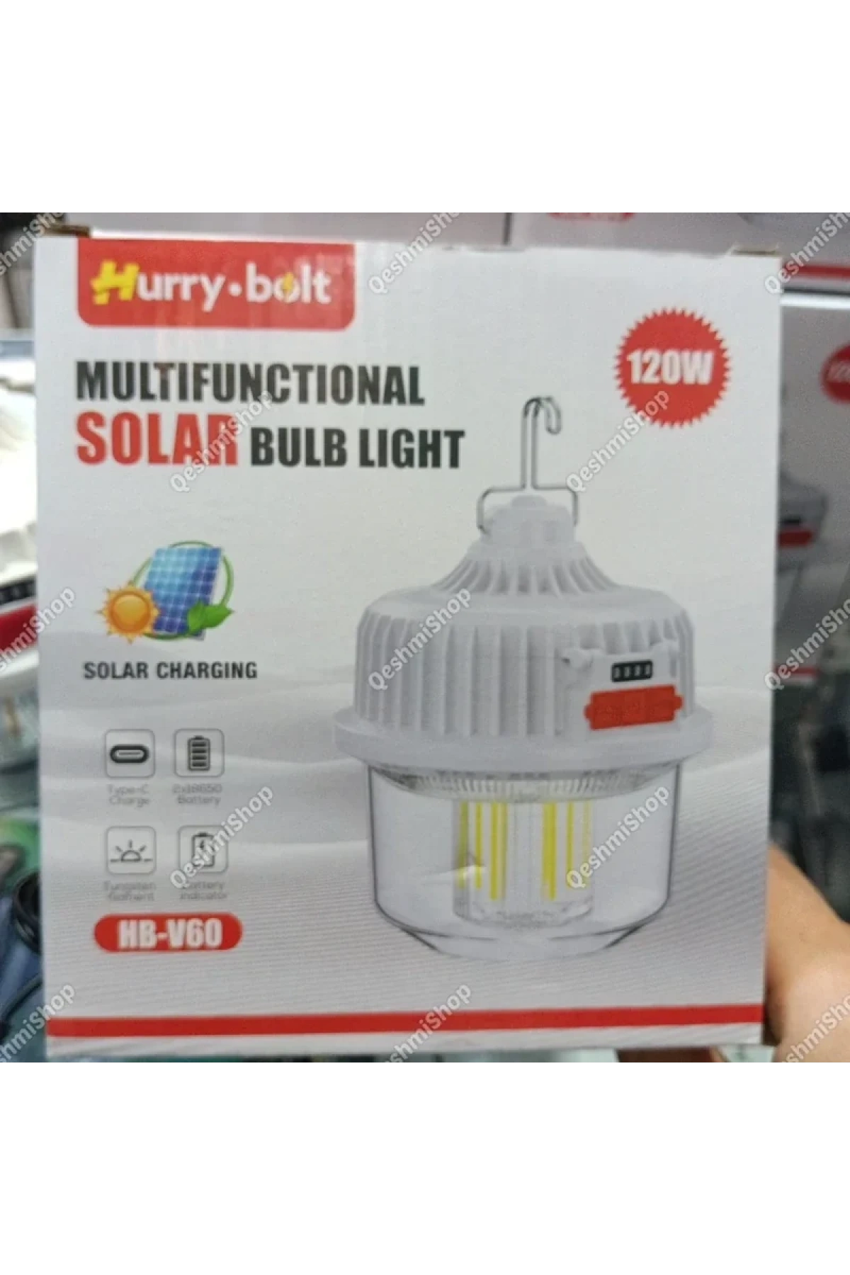 Hurry Bolt Çok Amaçlı Güneş Enerjili Lamba Model HB-V60 120W (5047)