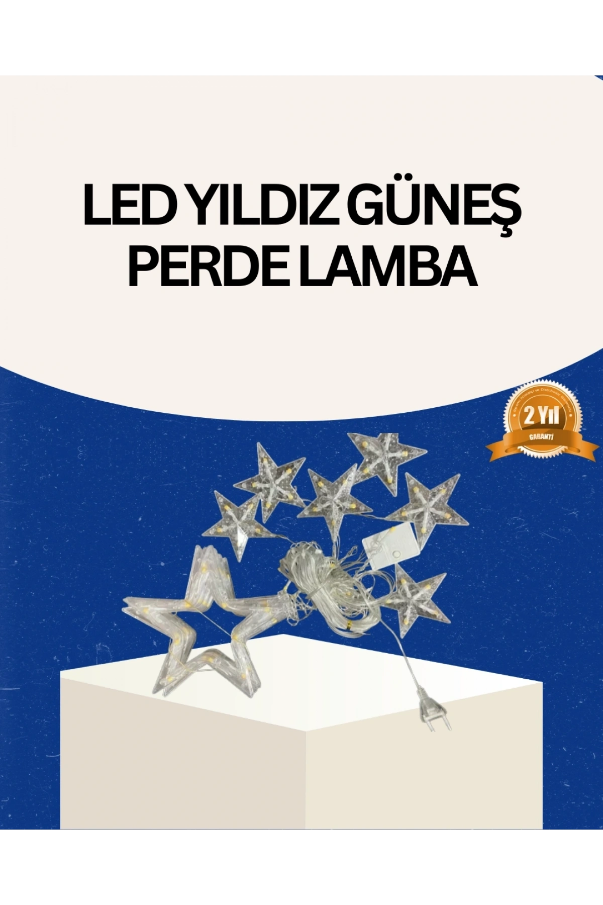 İç Mekan Uyumlu Yıldız Peri Led Perde 3x3 Metre