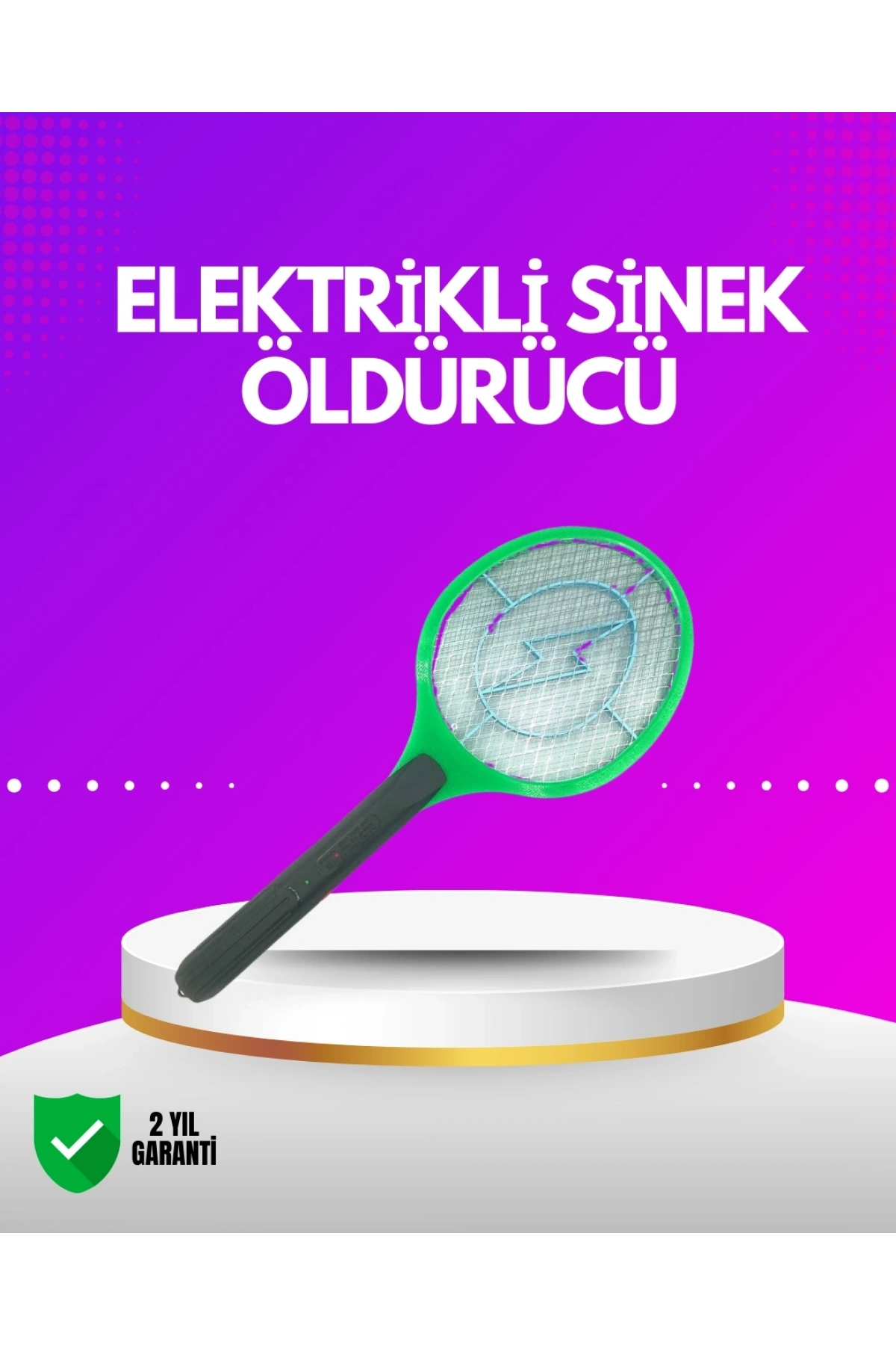 İç ve Dış Mekan Elektrikli Sinek Öldürücü | Hafif ve Ergonomik Tasarım