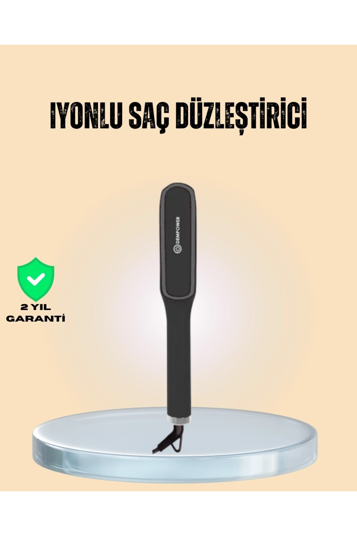 İnce ve Kalın Telli Saçlara Uygun Isı Ayarlı Düzleştirici Tarak