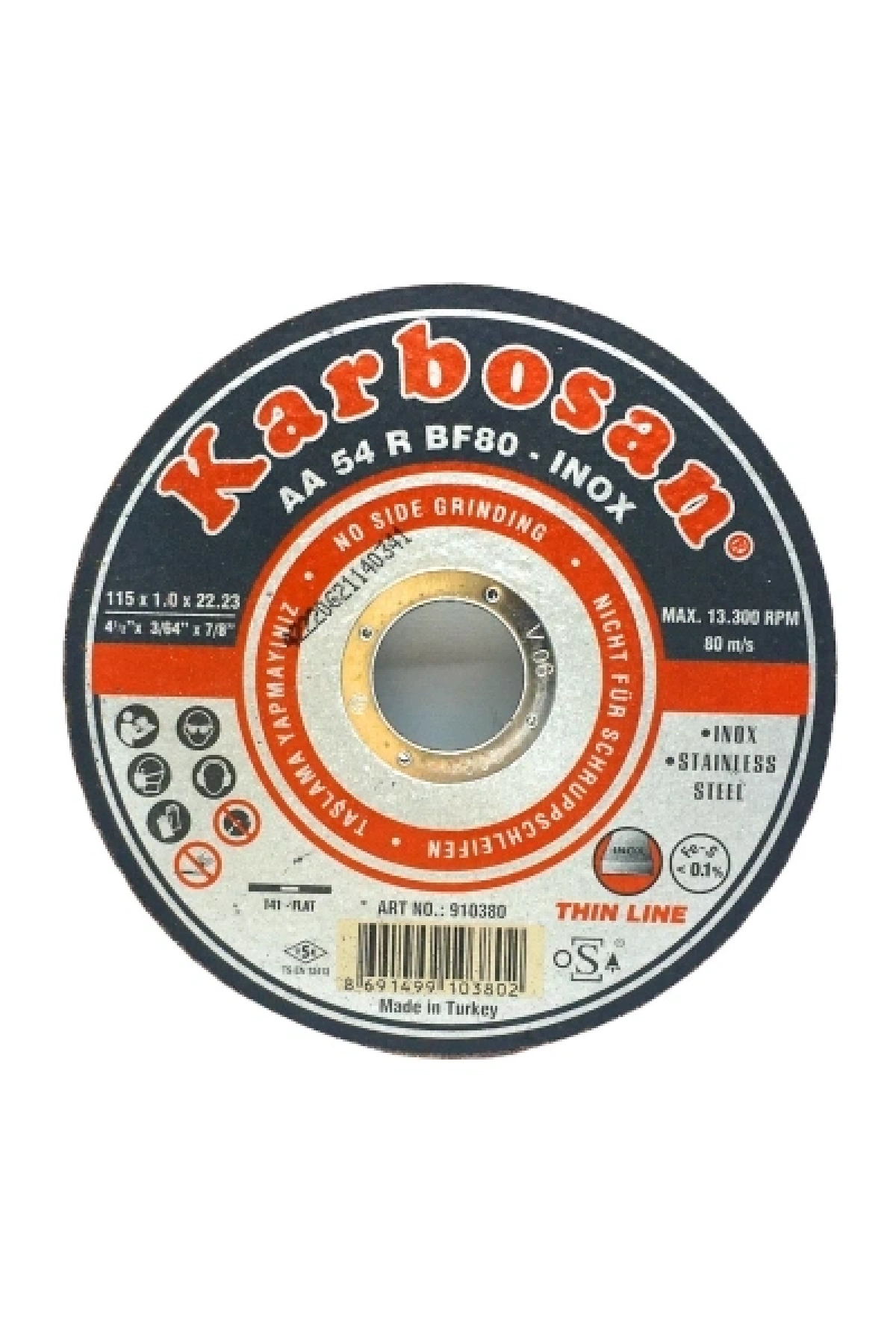 İNOX METAL KESİCİ DİSK 115MMX1.0X22 (5047)