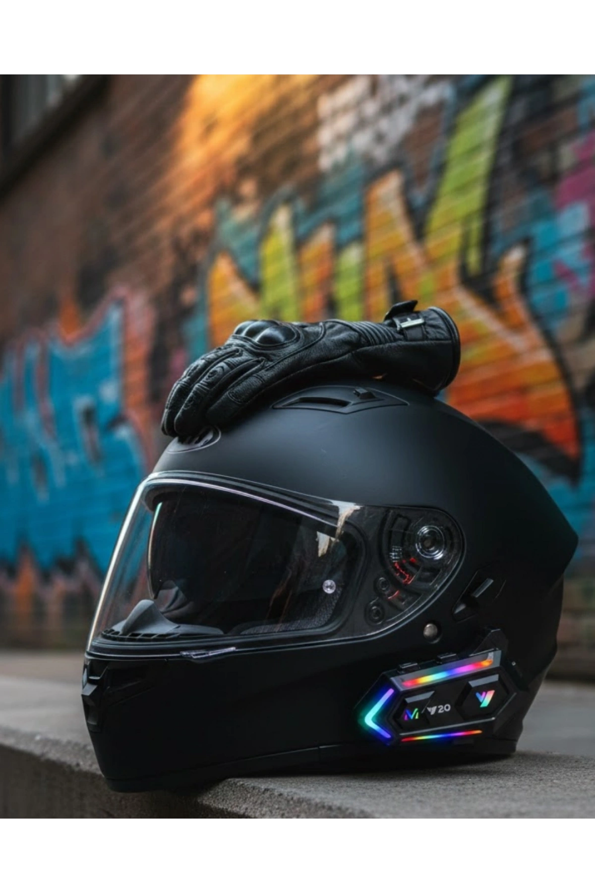 Intercom Mesafeli IPX6 Suya Dayanıklı Kask Kulaklık Sistemi