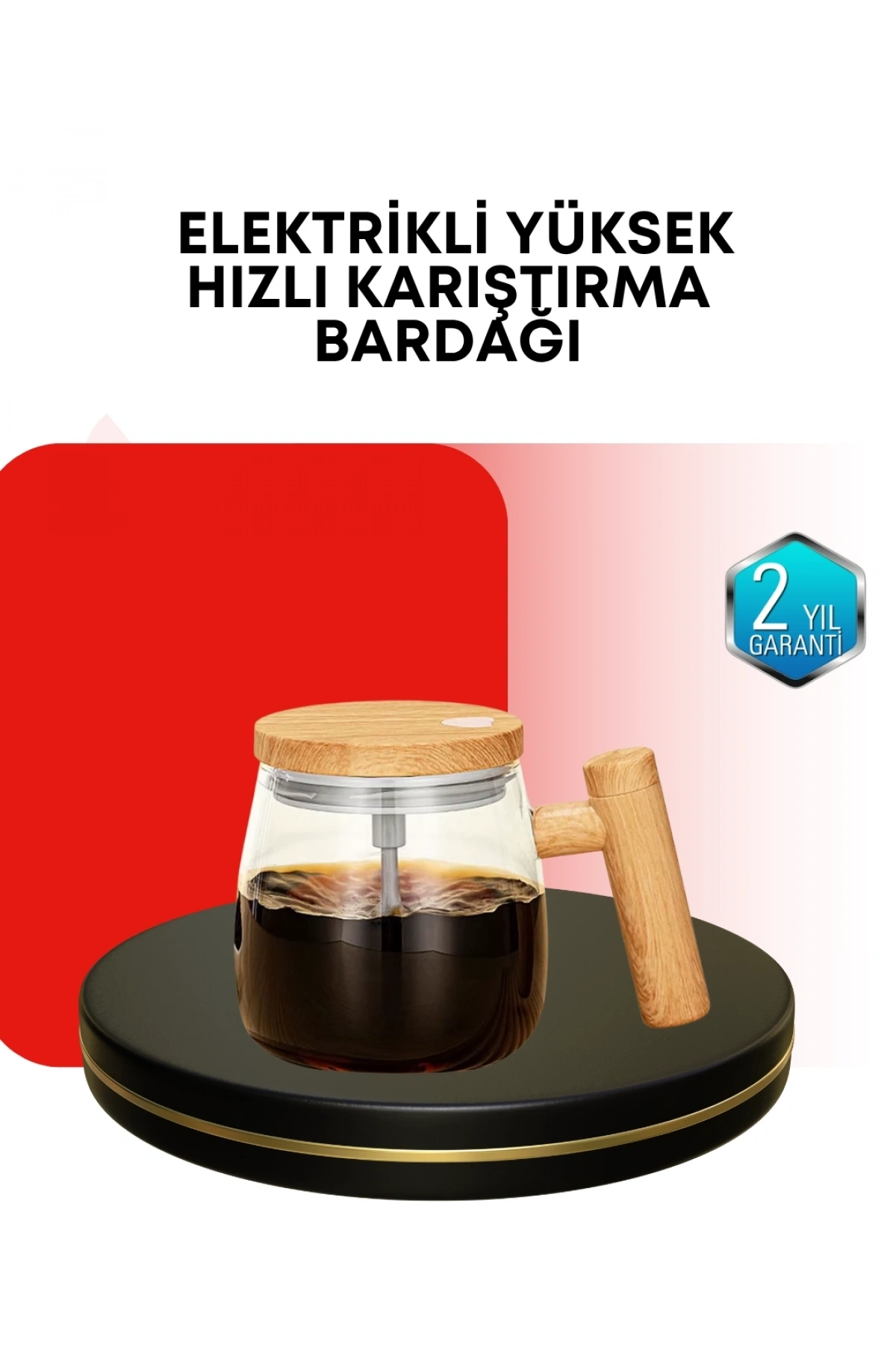IP6 Su Geçirmez Şarjlı Kupa – 3D Karıştırma, Sabit Sıcaklık, 400 ml