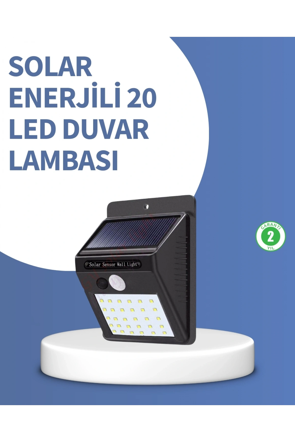 IP65 Dayanıklı Solar Enerjili Dış Cephe Aydınlatma