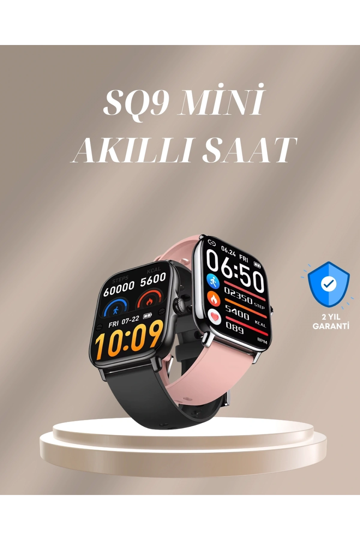 IP67 Suya Dayanıklı AMOLED Akıllı Saat Bildirim ve Sağlık Takip Özellikli