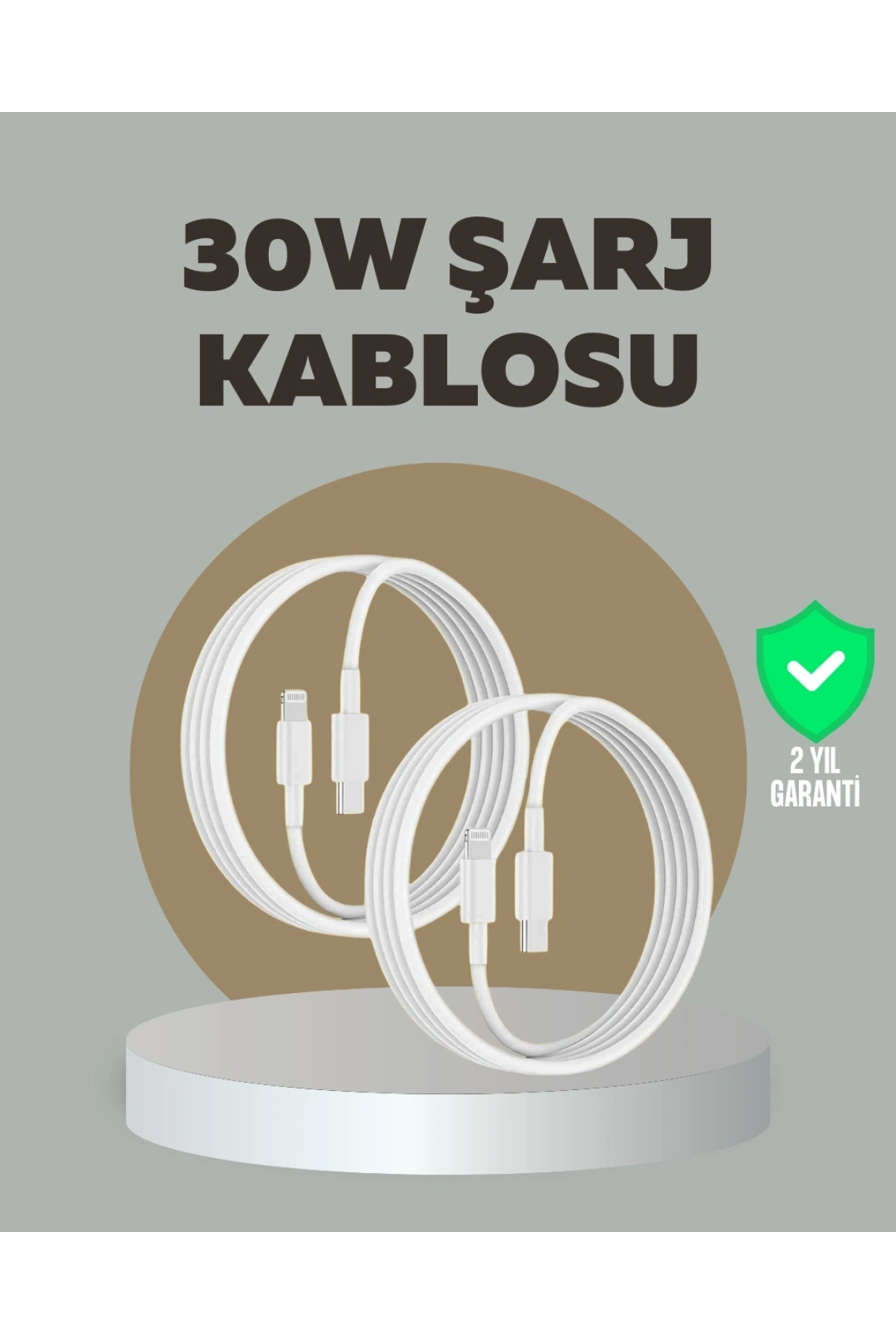 iPhone iPad Airpods Uyumlu 30W Type-C to Lightning Kablo