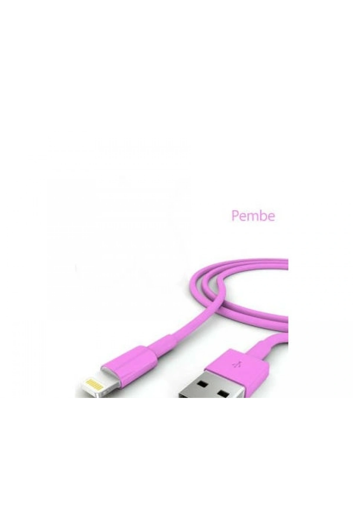 iPhone Şarj Data Kablosu - Pembe