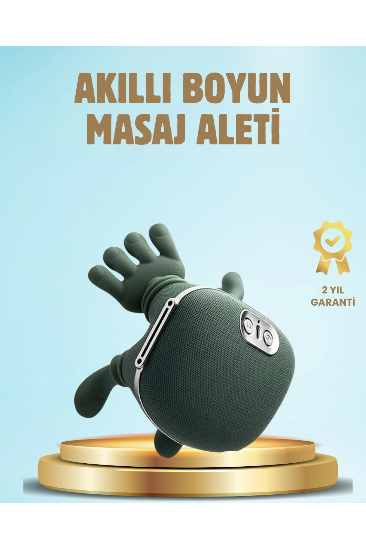 Isıtmalı Boyun ve Omuz Masaj Aleti Kablosuz Rahatlatıcı