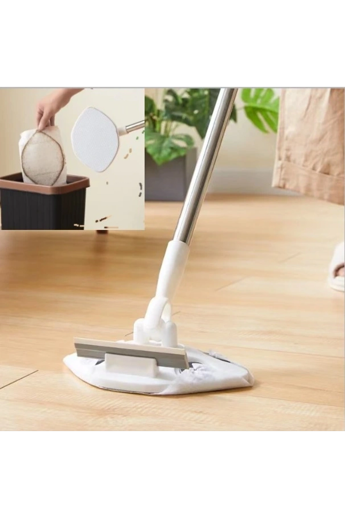 Islak Mendil Uyumlu Pratik Çek Çekli Mop (5047)