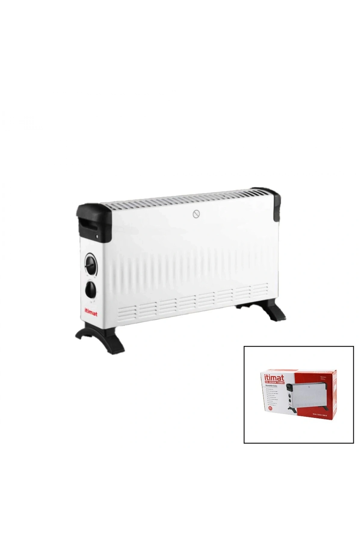İTİMAT CH-2020UM KÜÇÜK BOY KONVEKTÖR ISITICI - SOBA ELEKTRİKLİ TURBO ISITMA 3-KADEME ISI AYARLI TERMOSTAT=750-1250-2000W (5047)