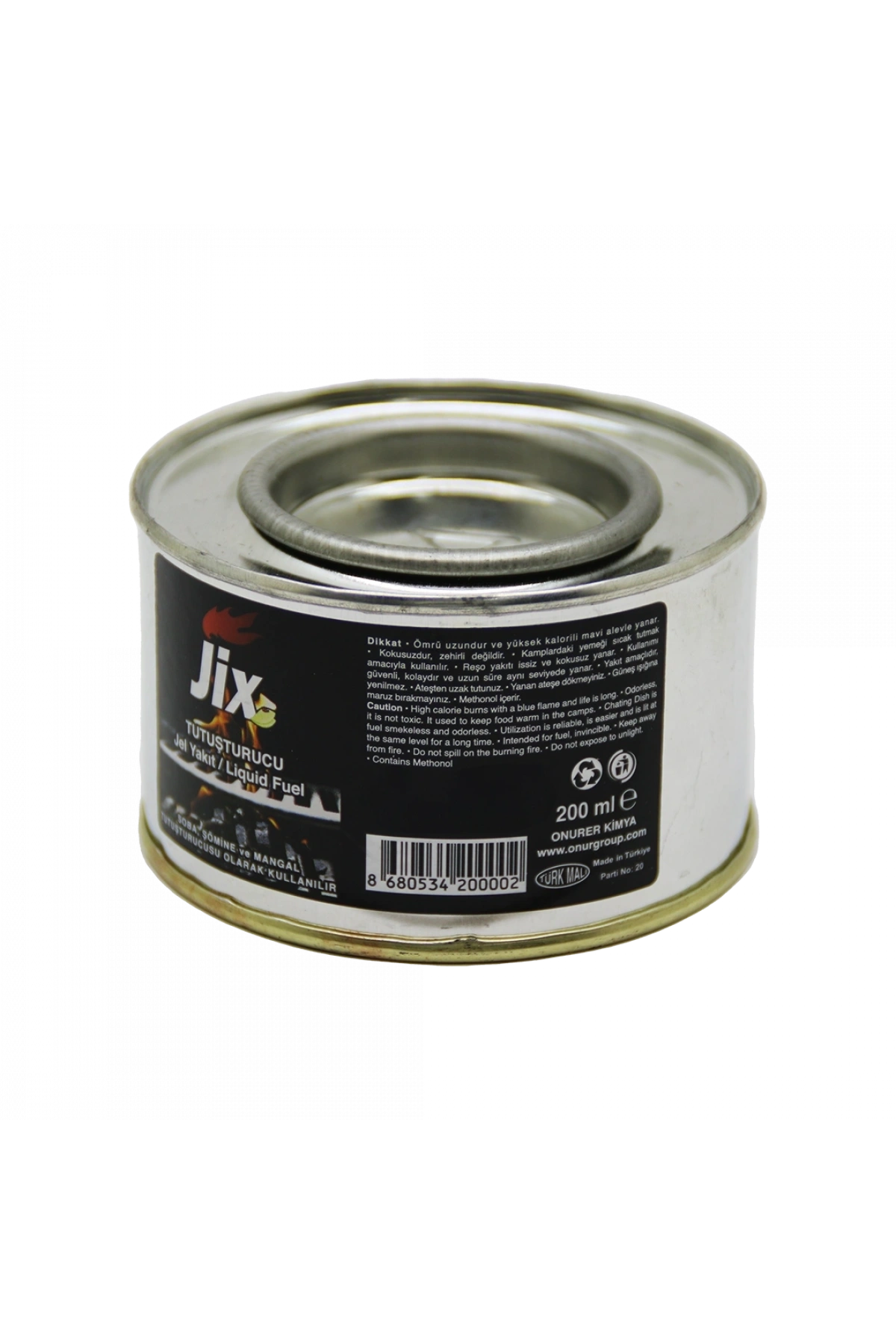 JİX TUTUŞTURUCU 200ML TENEKE JEL YAKIT (5047)