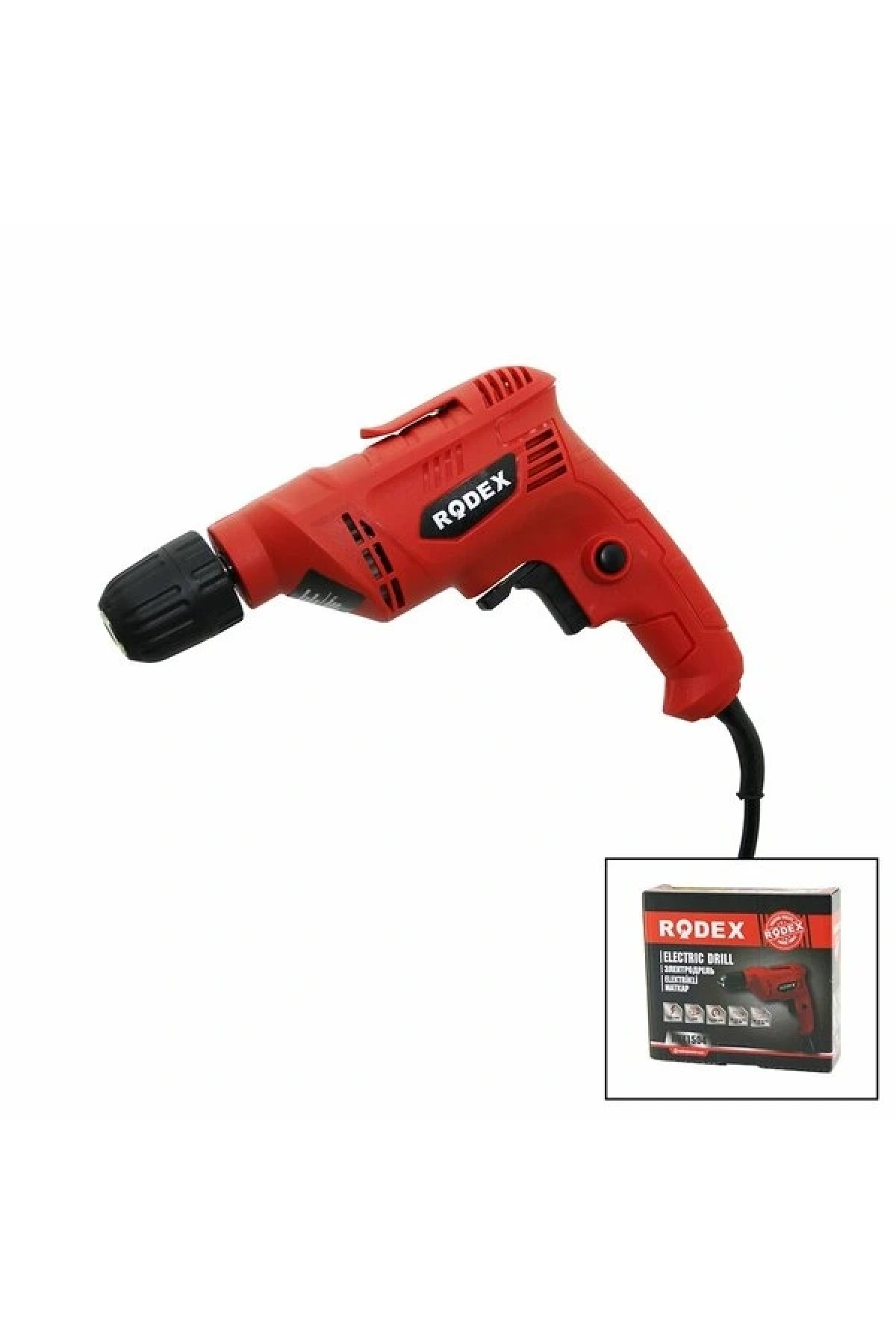 KABLOLU  ELEKTİRİKLİ MATKAP  0-2600 RPM   450W  AHŞAP: 25MM - METAL:10MM RDX-1504 (5047)