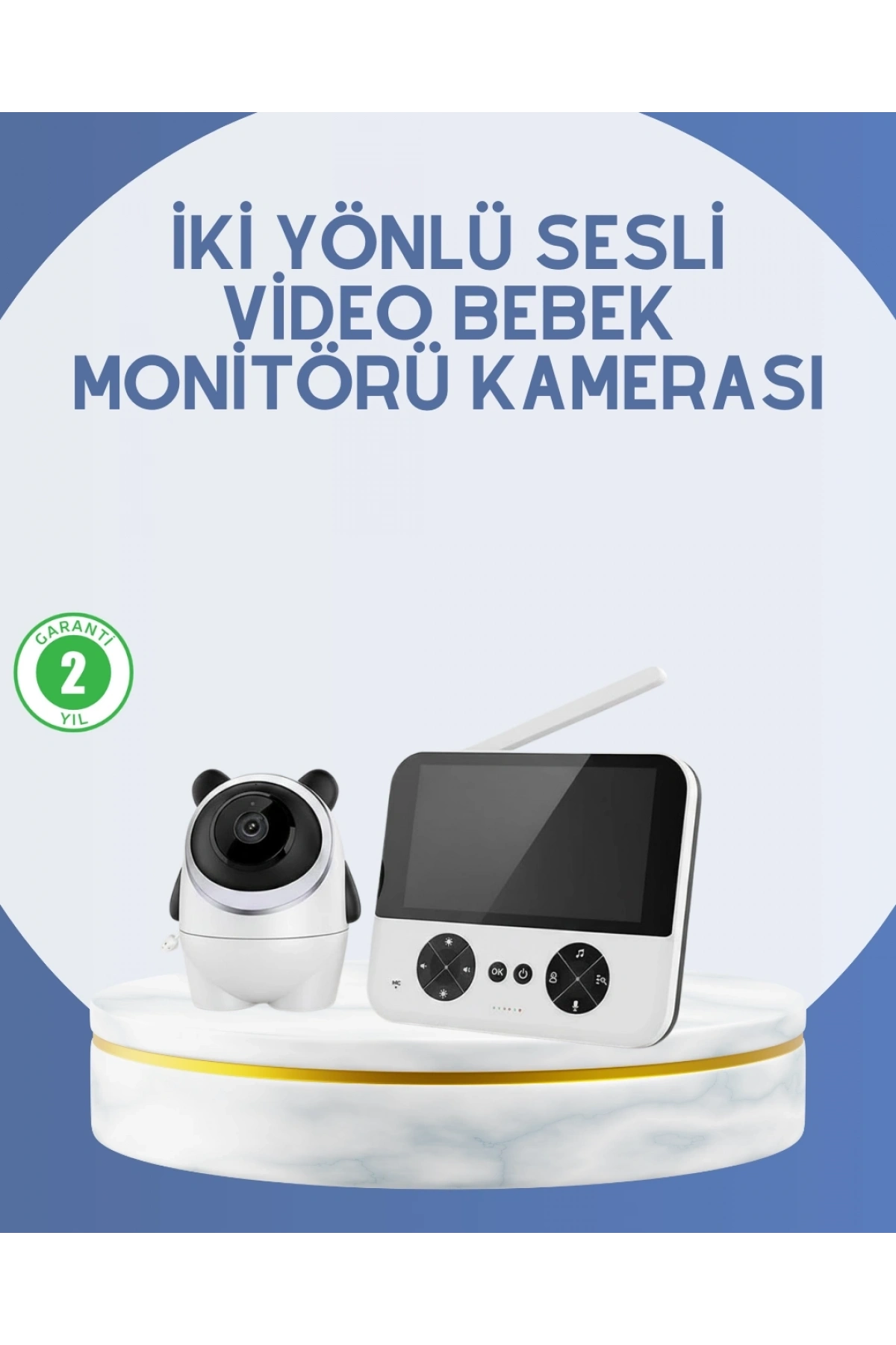 Kablosuz Bebek Monitörü 720P Görüntü ve Geniş Ekran