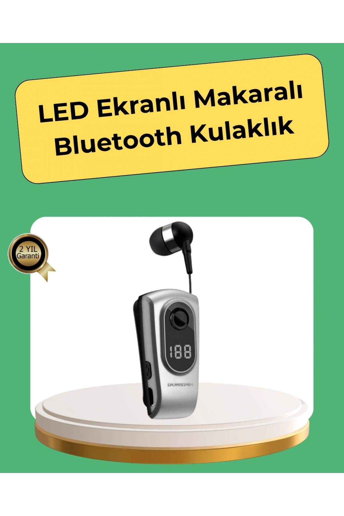 Kablosuz Bluetooth 5.2 Kulaklık – Titreşimli Uyarı ve Uzun Pil Ömrü