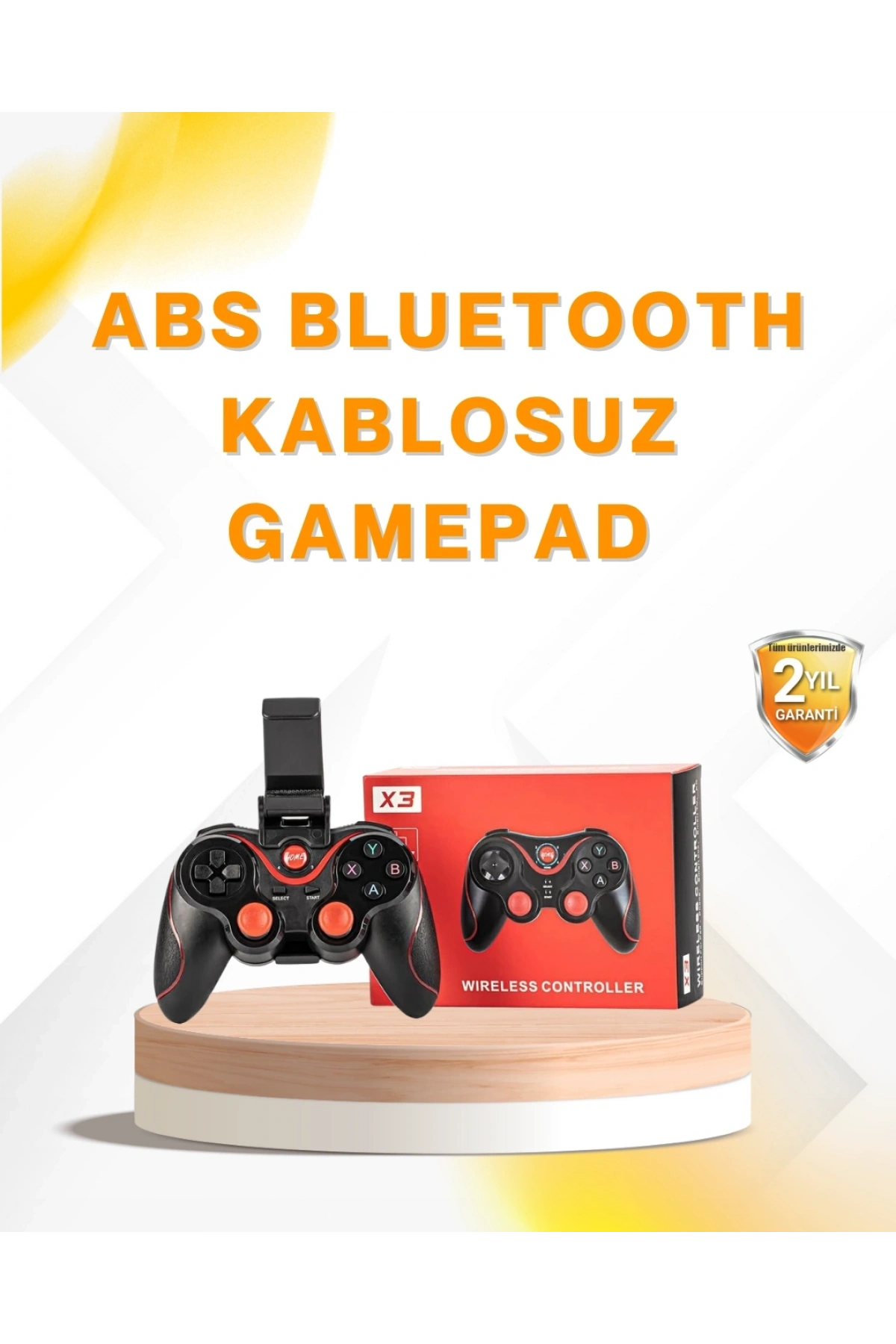 Kablosuz Bluetooth Gamepad PC Android TV Uyumlu Oyun Kumandası