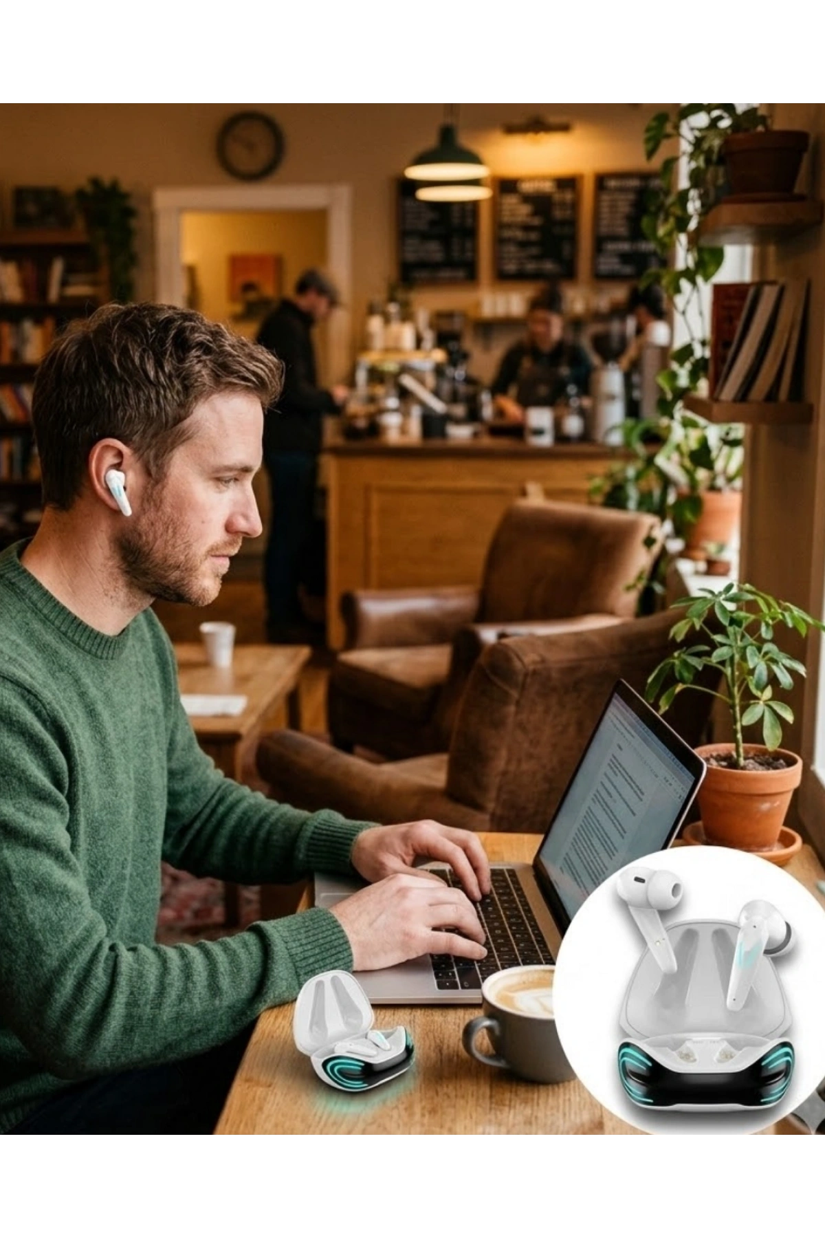 Kablosuz Bluetooth Gaming Kulaklık iPhone 12 iPhone 14 Samsung S22 Redmi Note 11 Uyumlu