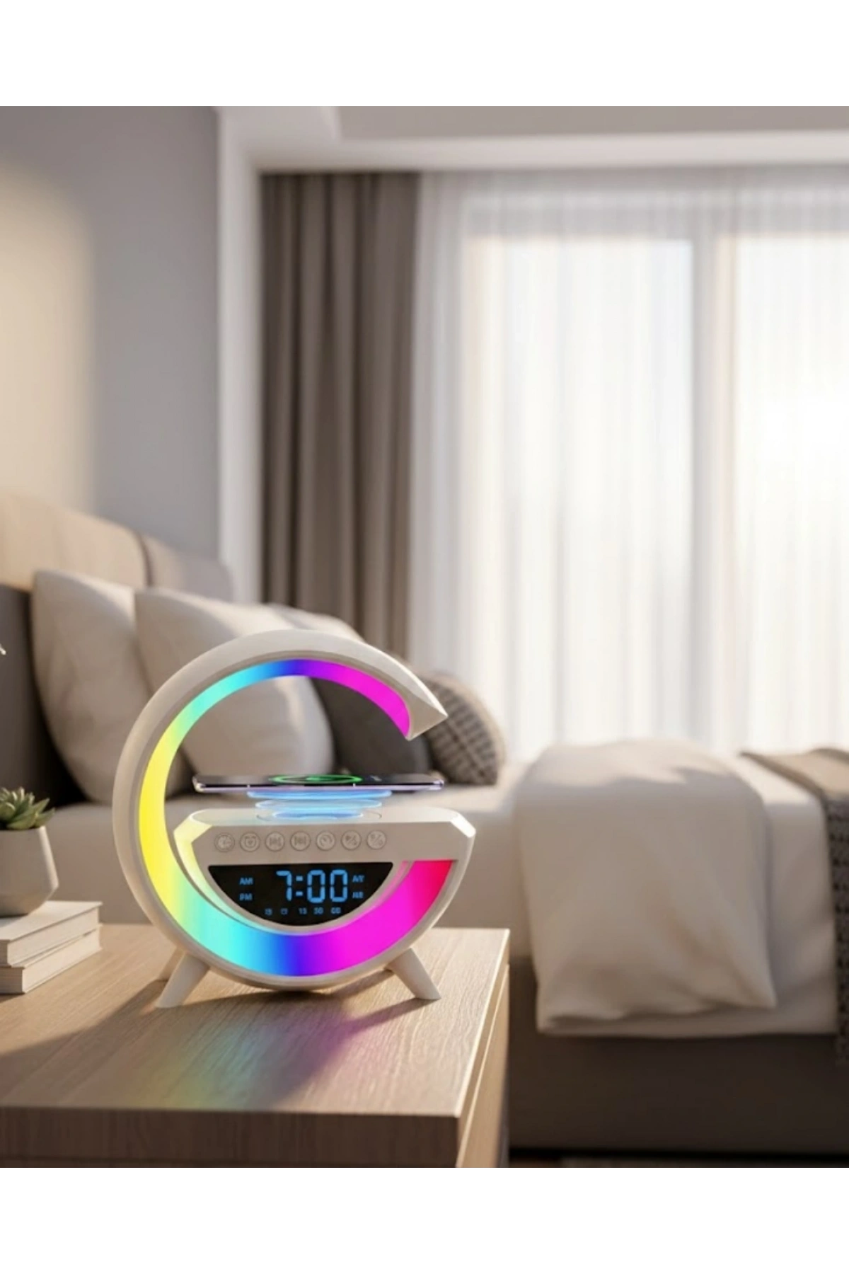 Kablosuz Bluetooth Hoparlör RGB Aydınlatmalı Çoklu Medya Destekli