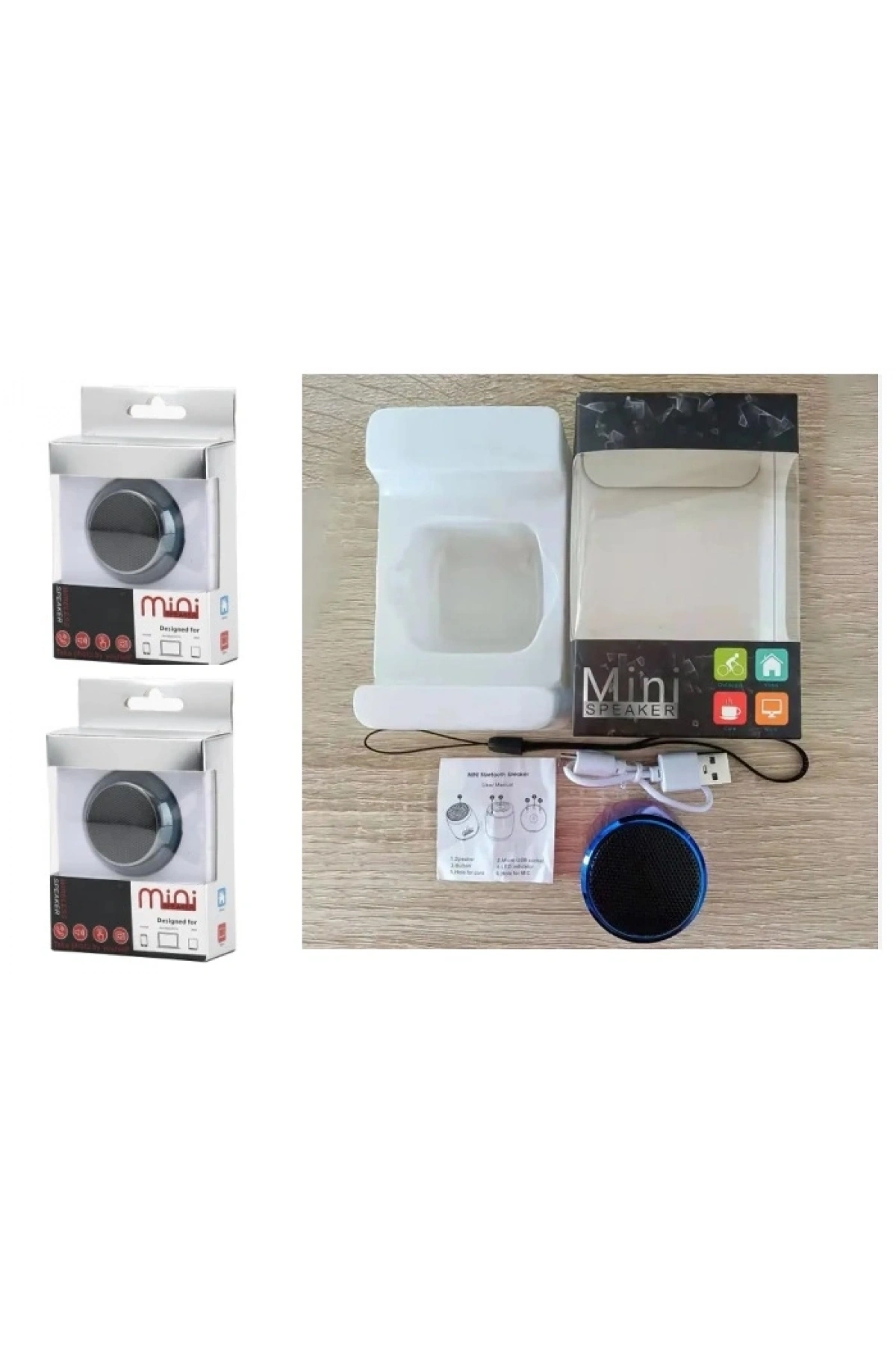 Kablosuz Bluetooth Hoparlör - Ses Bombası 2li Set Tek Bağlantıda