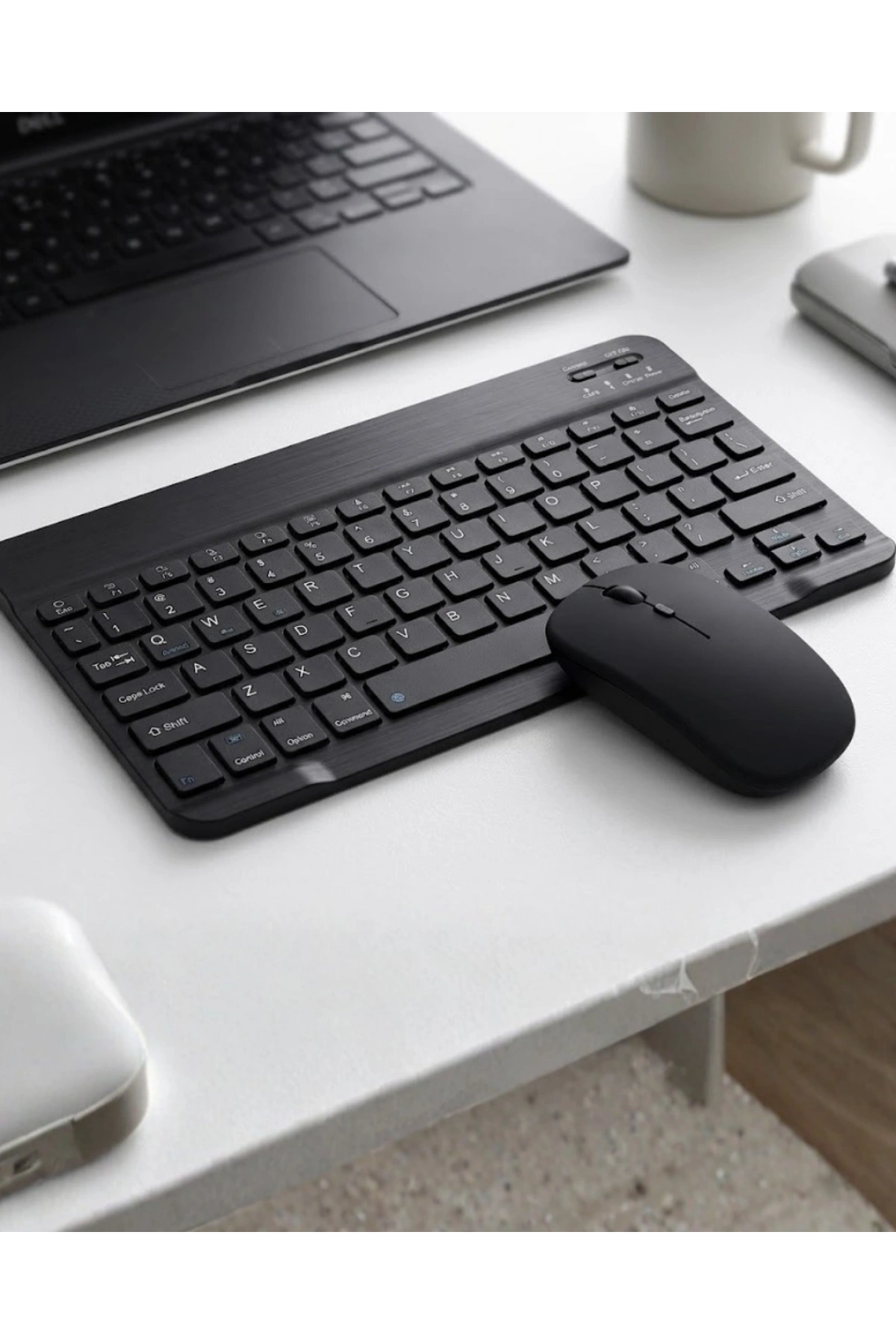 Kablosuz Bluetooth Klavye Mouse Seti Wireless Sessiz İnce Tasarım Çoklu Uyumlu