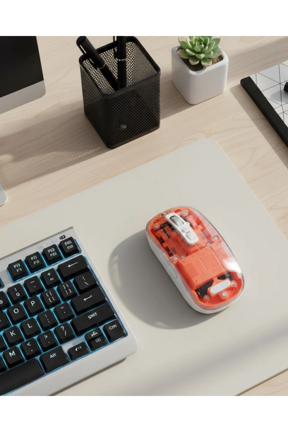 Kablosuz Bluetooth Mouse Şık ve Sessiz Ofis Tasarımı
