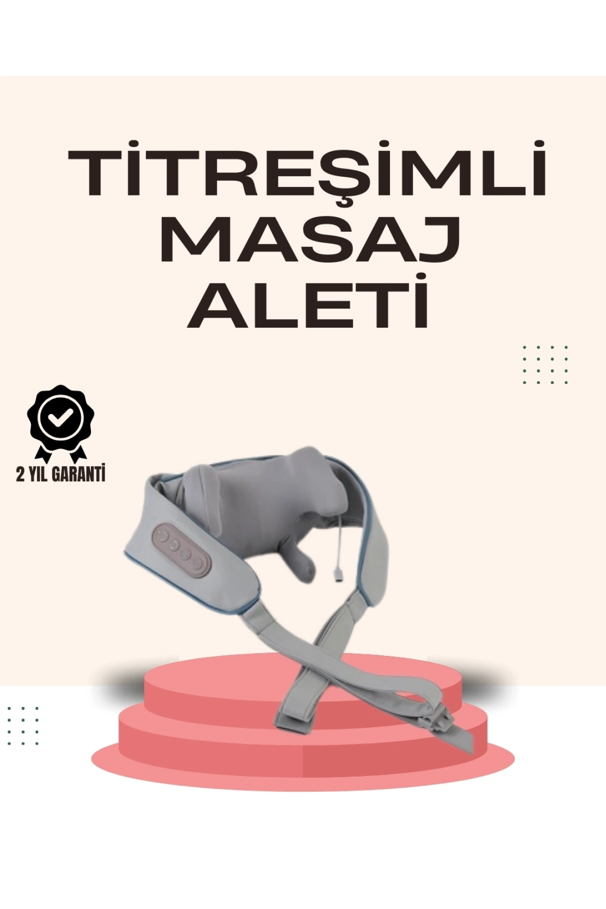 Kablosuz Boyun ve Omuz Masaj Aleti | Isıtmalı ve Yoğurmalı
