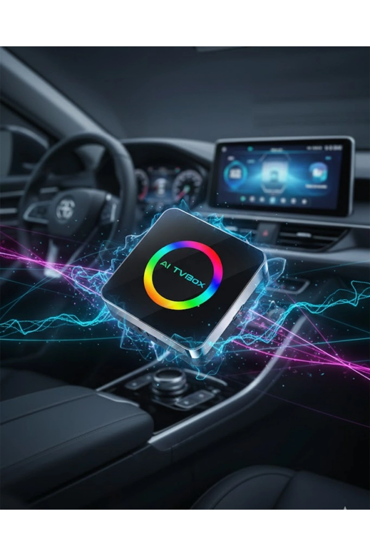 Kablosuz CarPlay Android Auto Adaptörü Araç İçi Multimedya Dönüştürücü