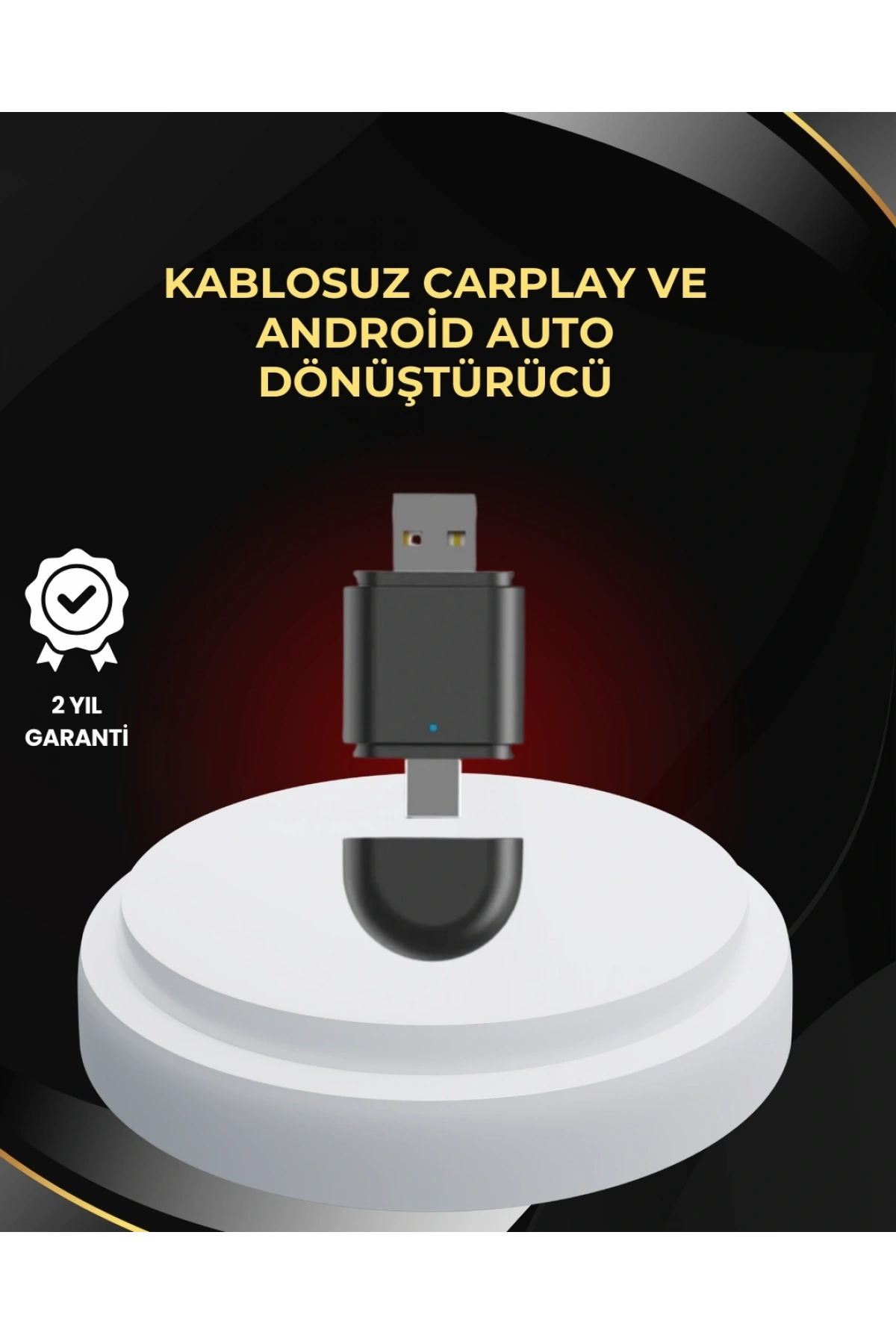 Kablosuz CarPlay ve Android Auto Dönüştürücü – USB-A & Type-C Girişli Akıllı Adaptör