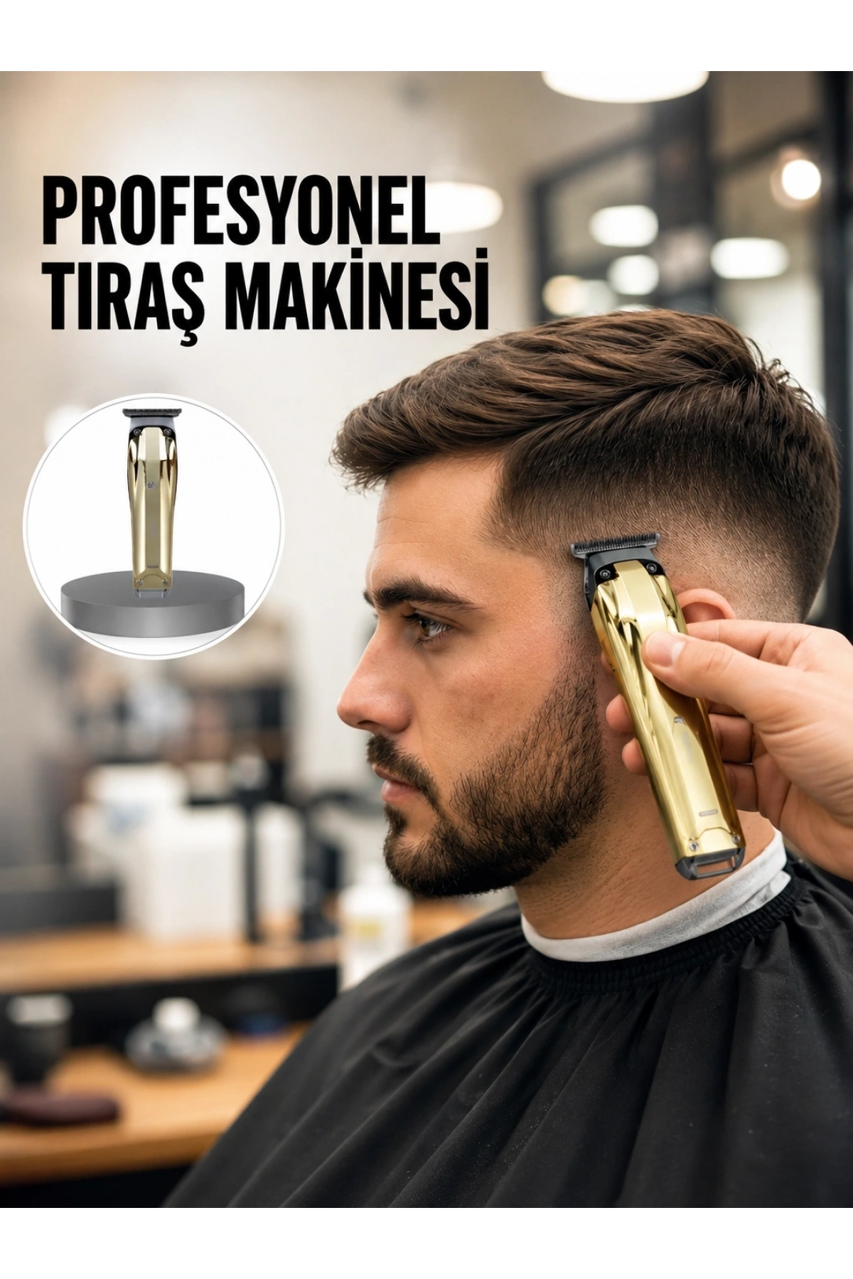 Kablosuz Erkek Bakım Tıraş Makinesi Hassas lı Şarjlı Kullanım