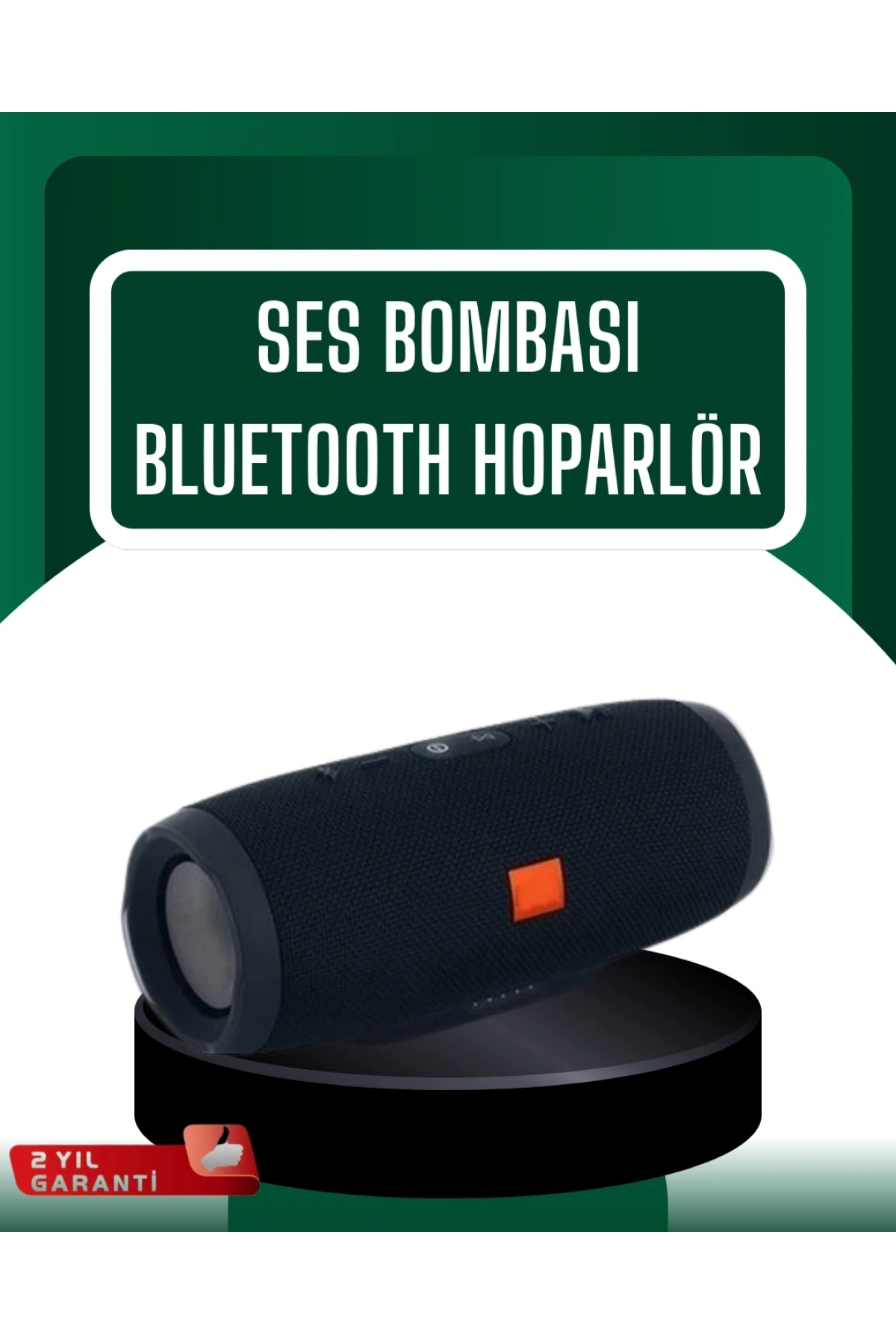 Kablosuz Hoparlör 12 Saat Çalma Süresi USB AUX TF Kart Destekli