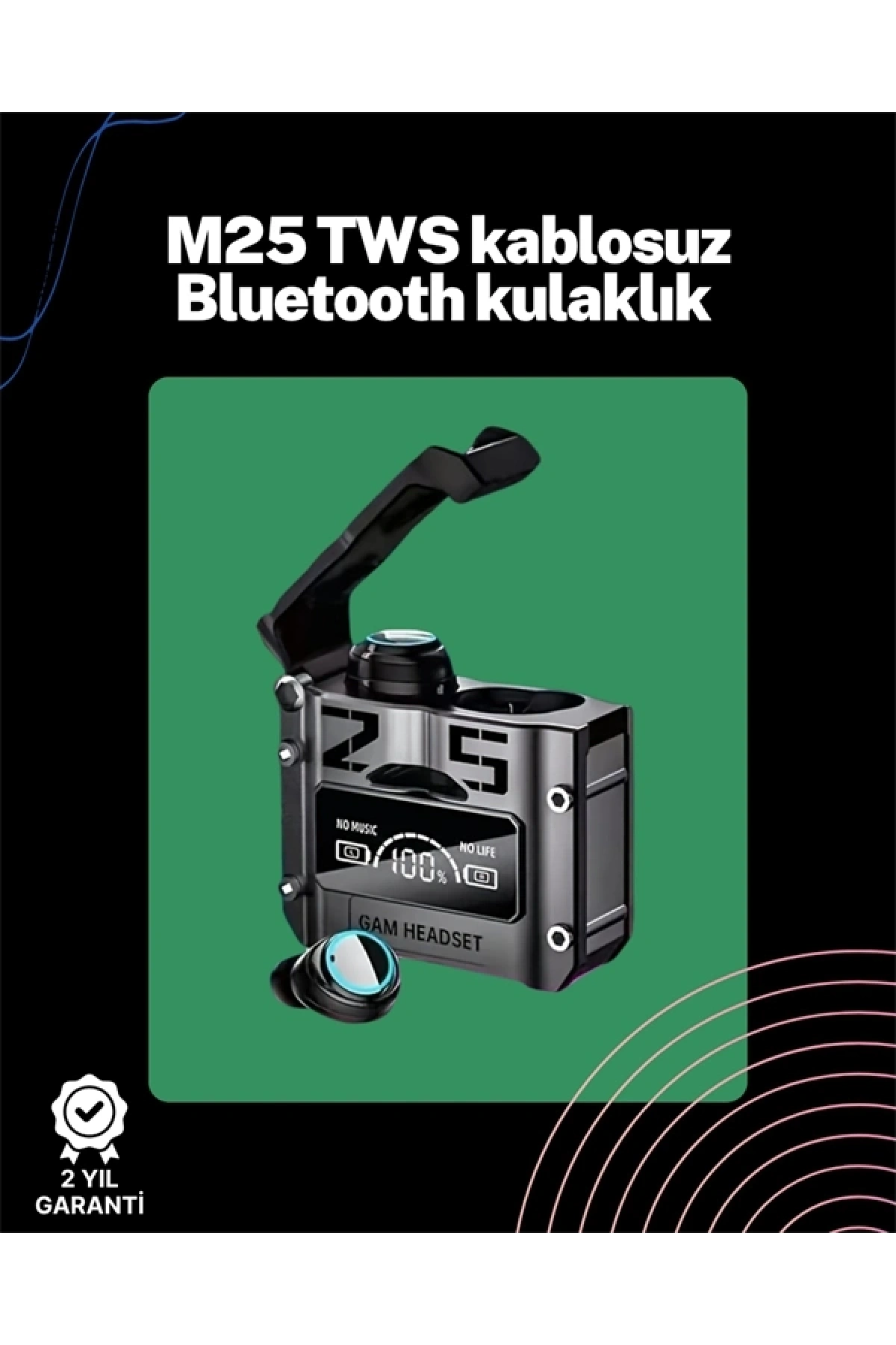 Kablosuz Kulak İçi Kulaklık | Gecikmesiz Oyun Modu | IOS ve Android Uyumlu
