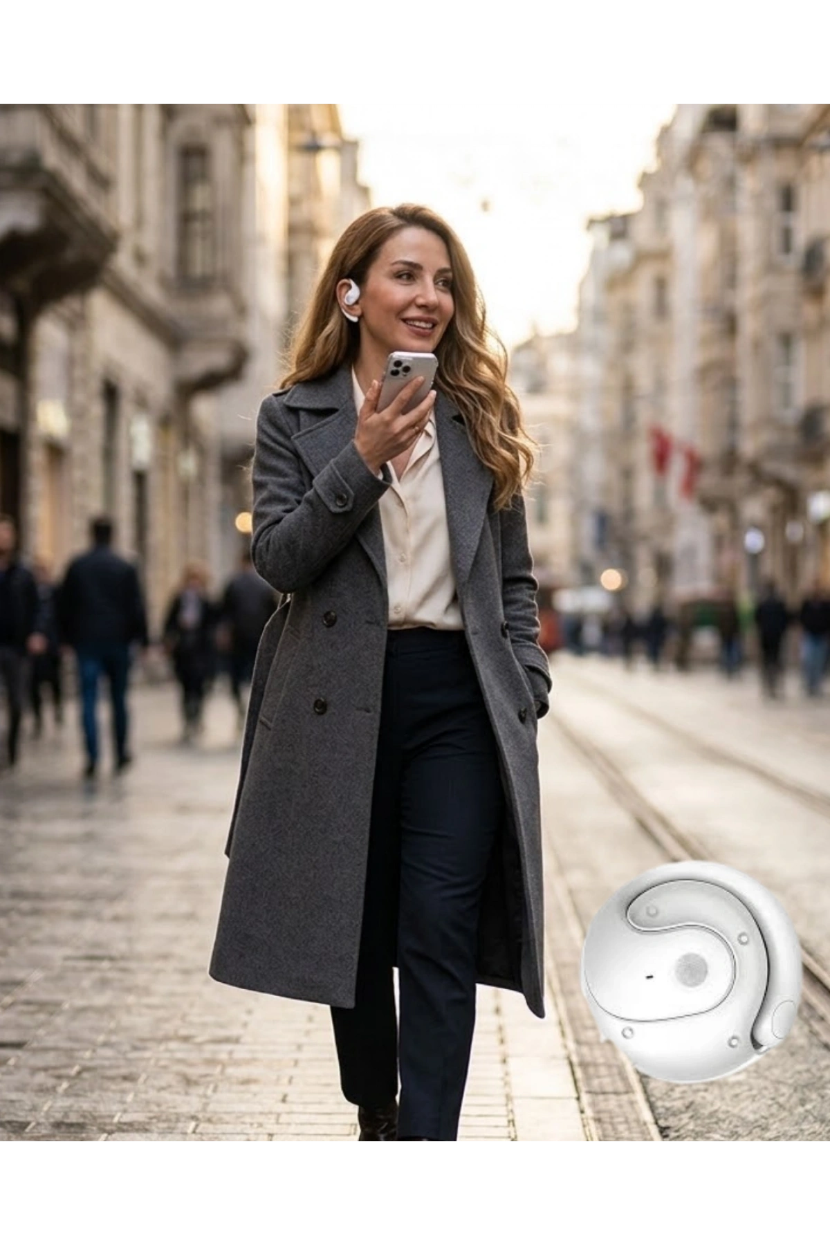 Kablosuz Kulaklık Bluetooth 5.4 Uzun Pil Ömrü ve Dokunmatik Kontrol Özellikli