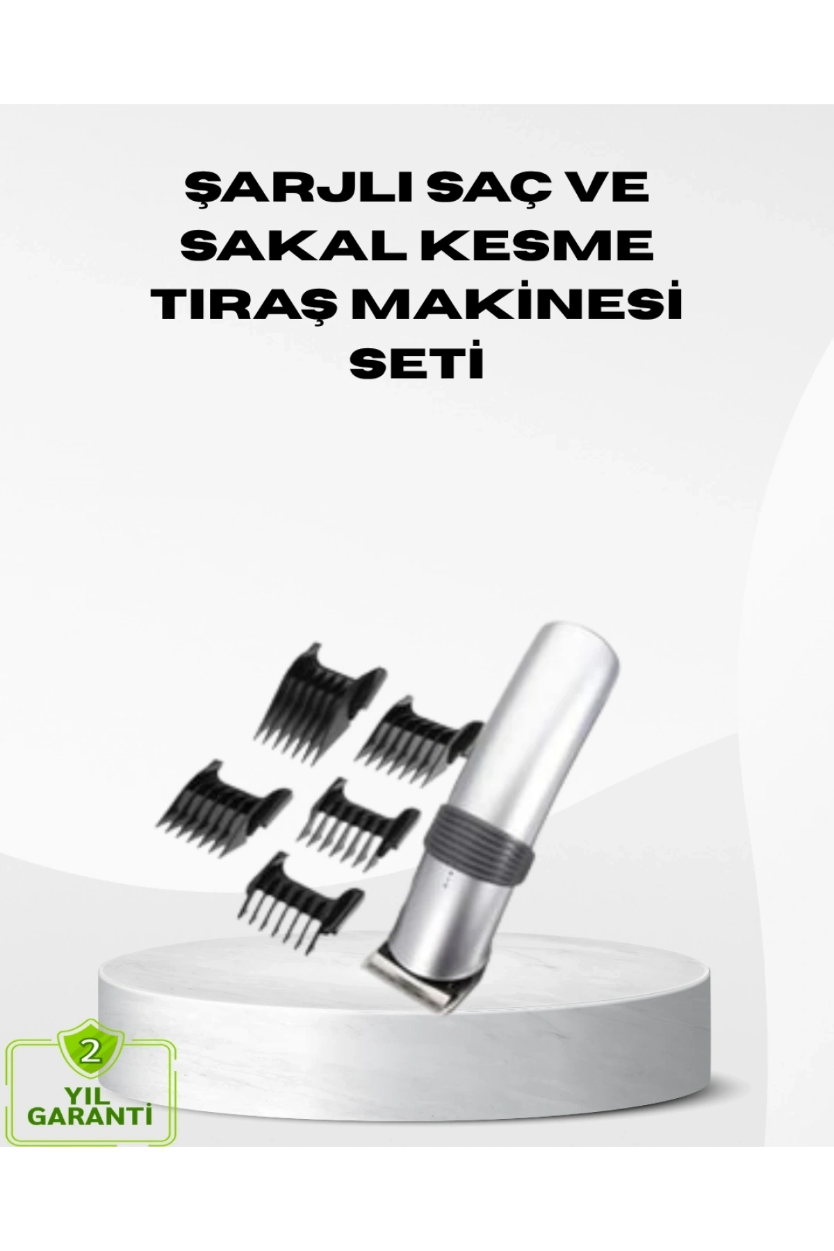 Kablosuz Profesyonel Tıraş Makinesi – Şarjlı, 60 Dakika Kullanım Süreli, Çelik lı, Sessiz Motor