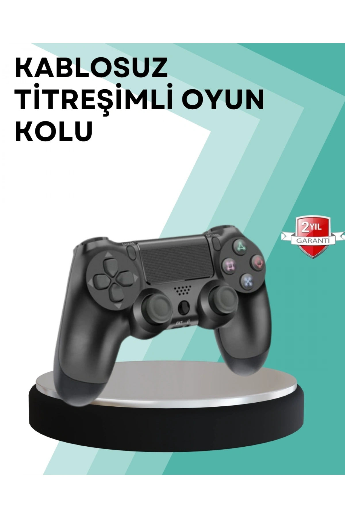 Kablosuz PS4 Oyun Kolu – Çift Titreşimli Motor, Uzun Pil Ömrü ve Hassas Kontrol