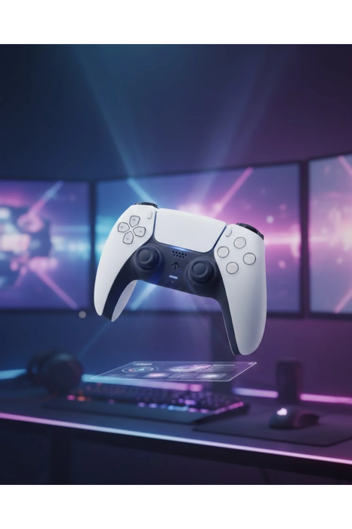 Kablosuz PS5 Oyun Kumandası Hızlı Tepki ve Ergonomik Tutuş