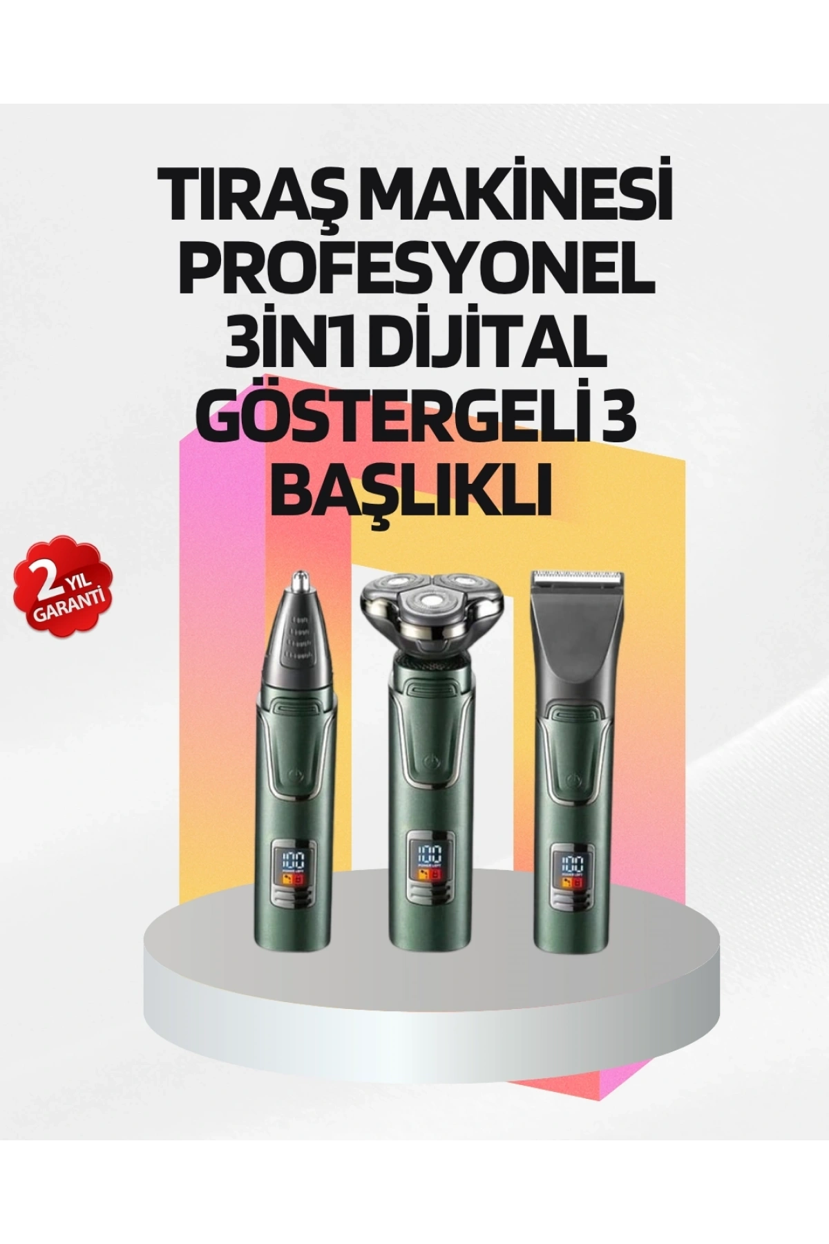 Kablosuz Şarjlı Çok Amaçlı Tıraş Makinesi