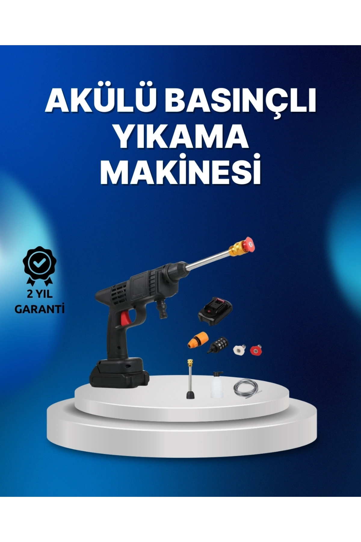 Kablosuz Taşınabilir Basınçlı Yıkama Tabancası Köpük Şişeli
